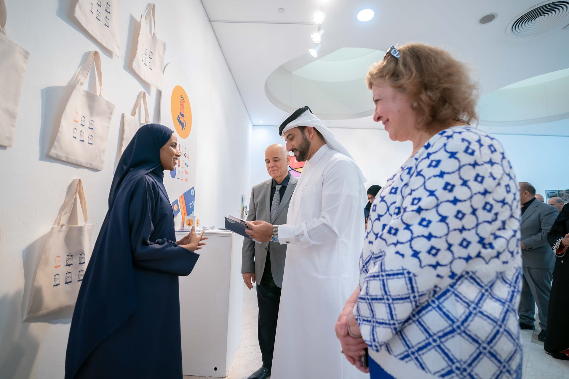 Image for the title: Sultan bin Ahmed inaugurates  exhibition of graduation projects 