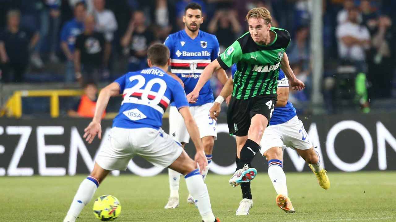 صورة بعنوان: سامبدوريا يتعادل مع ساسولو في الدوري الإيطالي لكرة القدم 