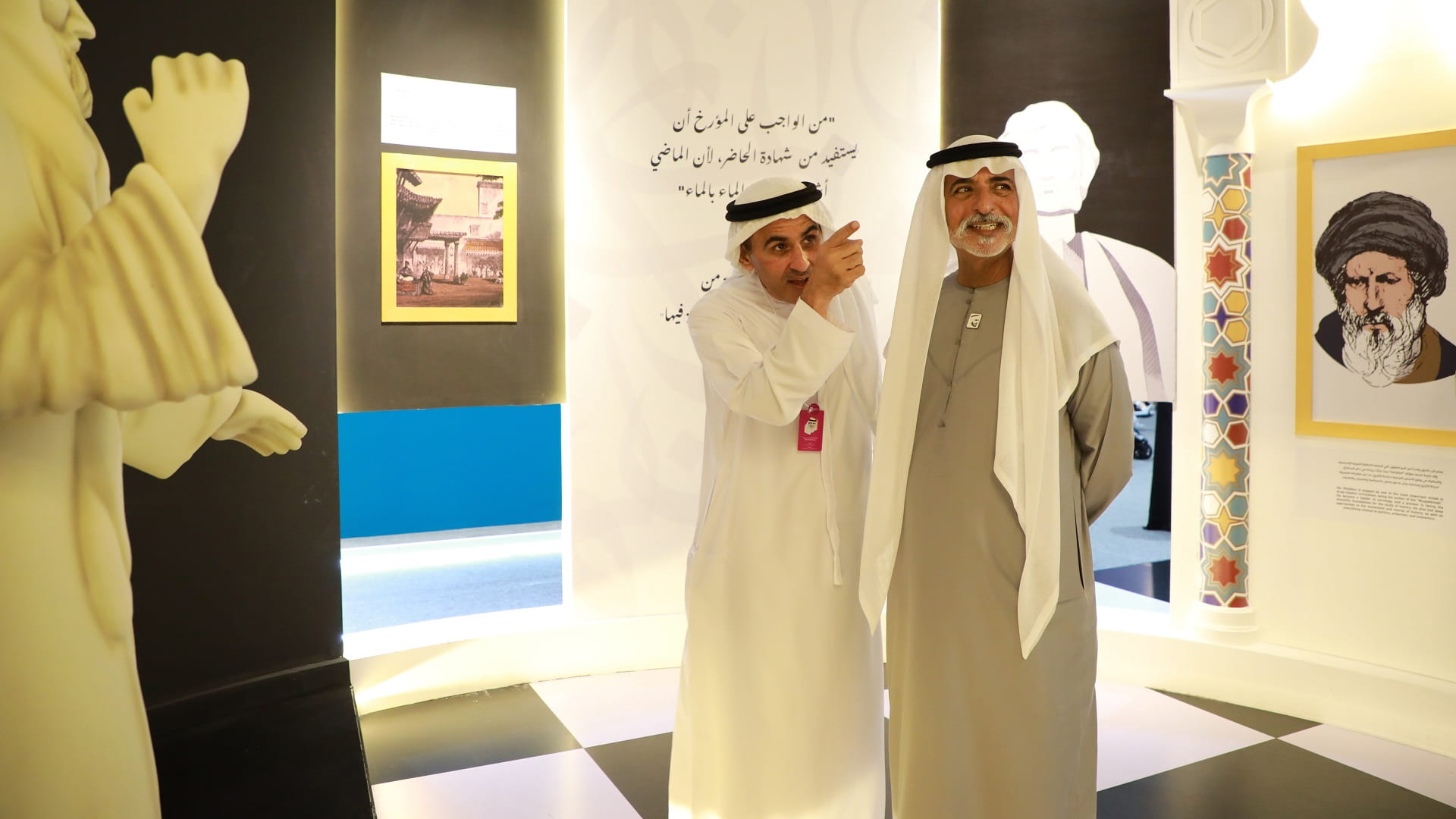 Image for the title: Nahyan bin Mubarak visits Abu Dhabi International Book Fair 