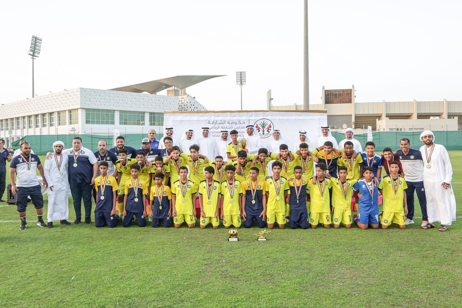 Image for the title: Kalba Football triumphs in Sharjah Council Junior Championship 