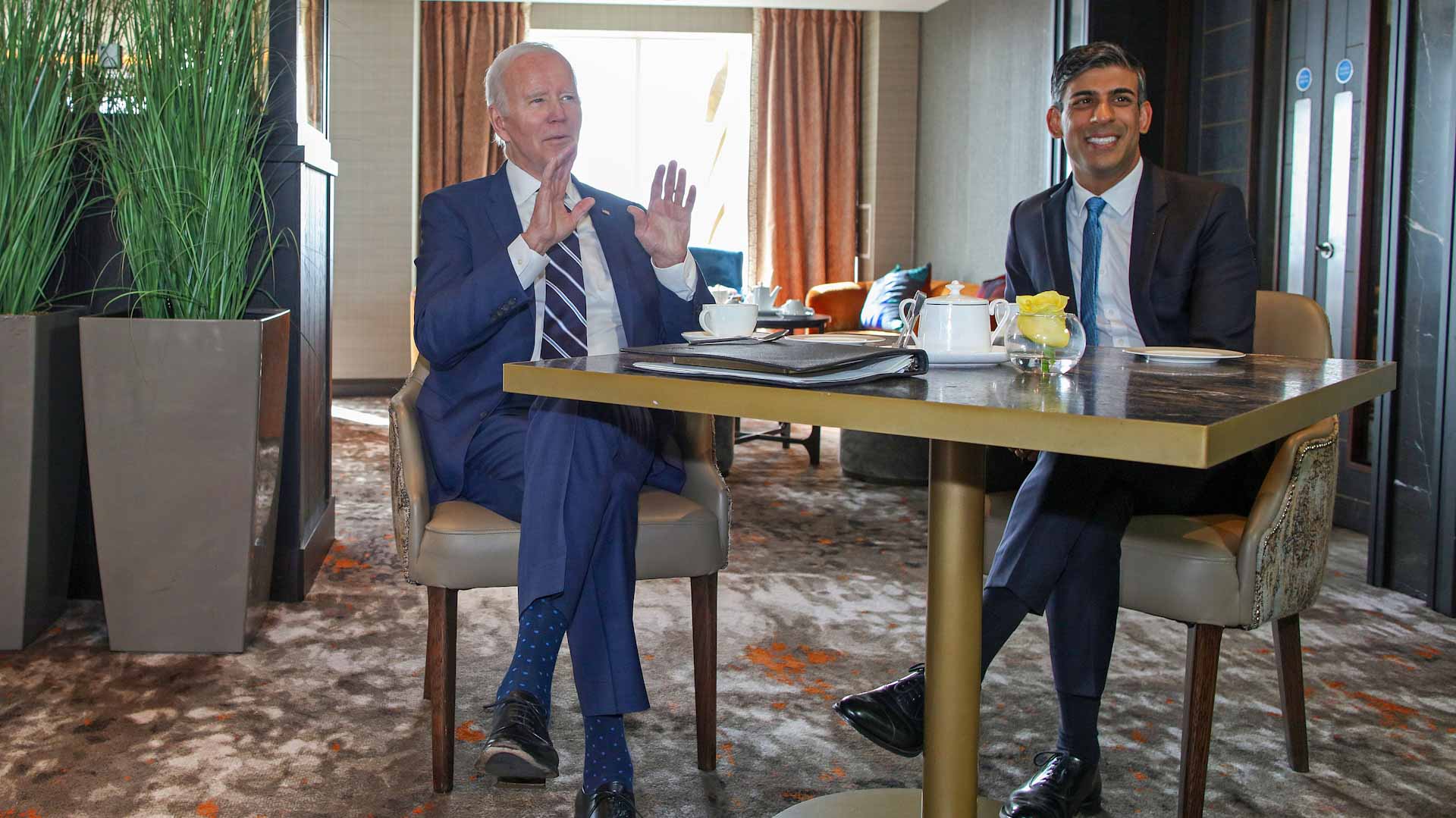 Image for the title: Rishi Sunak to visit Washington next week for talks with Biden 