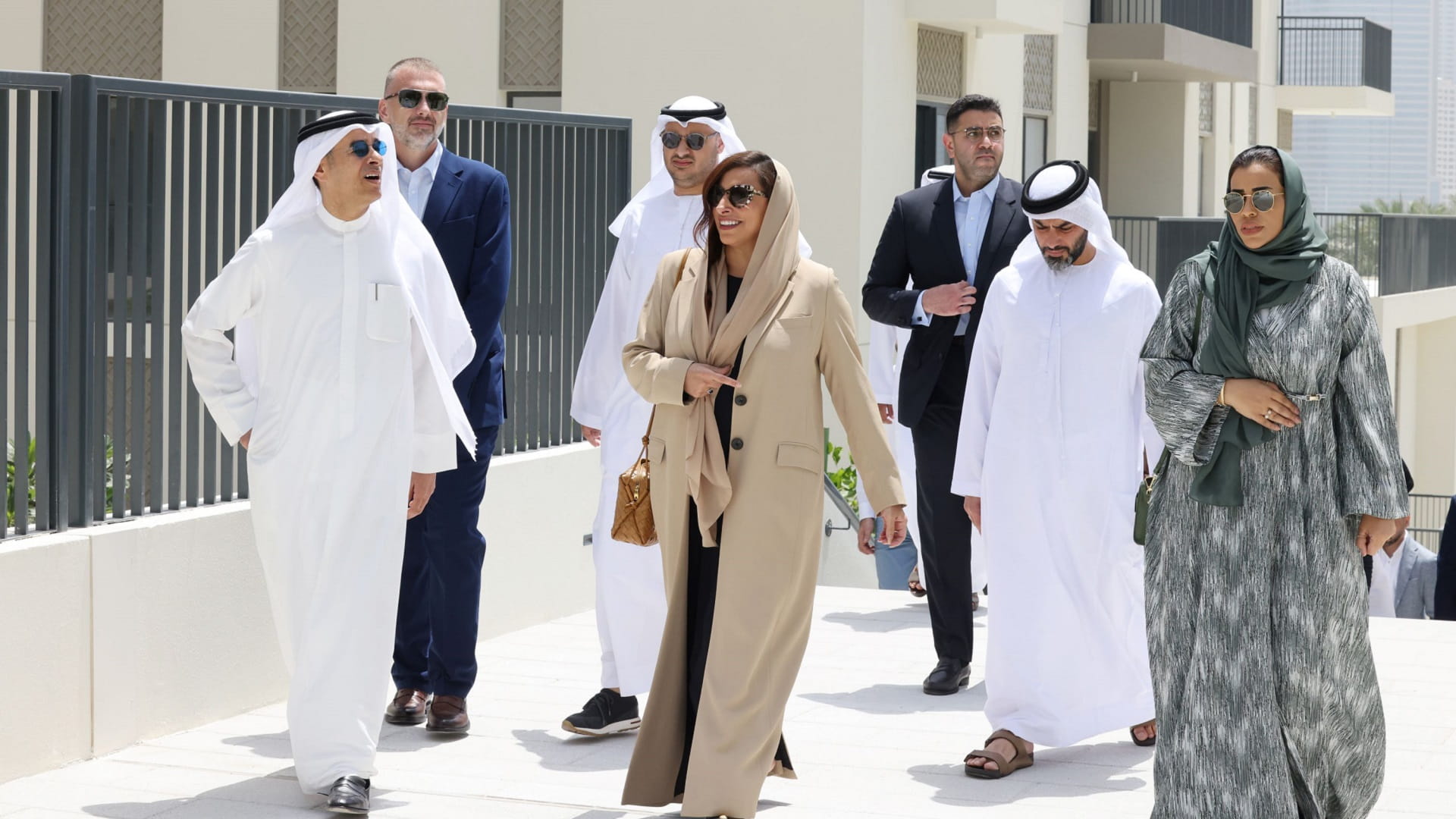 Image for the title: Bodour Al Qasimi Inspects Progress of Maryam Island 
