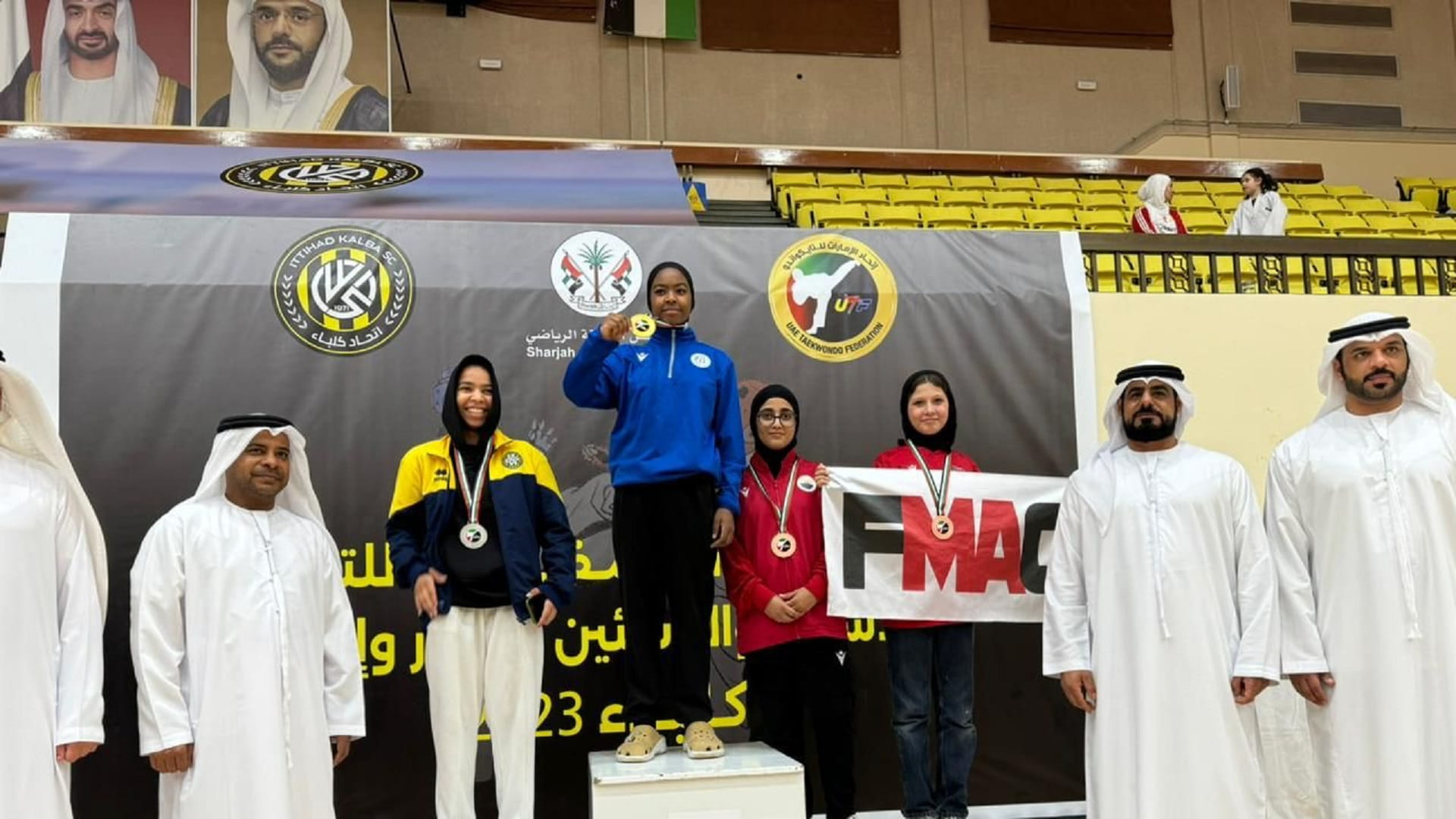 صورة بعنوان: إنجاز رياضي لنادي مليحة في "بطولة الإمارات المفتوحة للتايكواندو" 