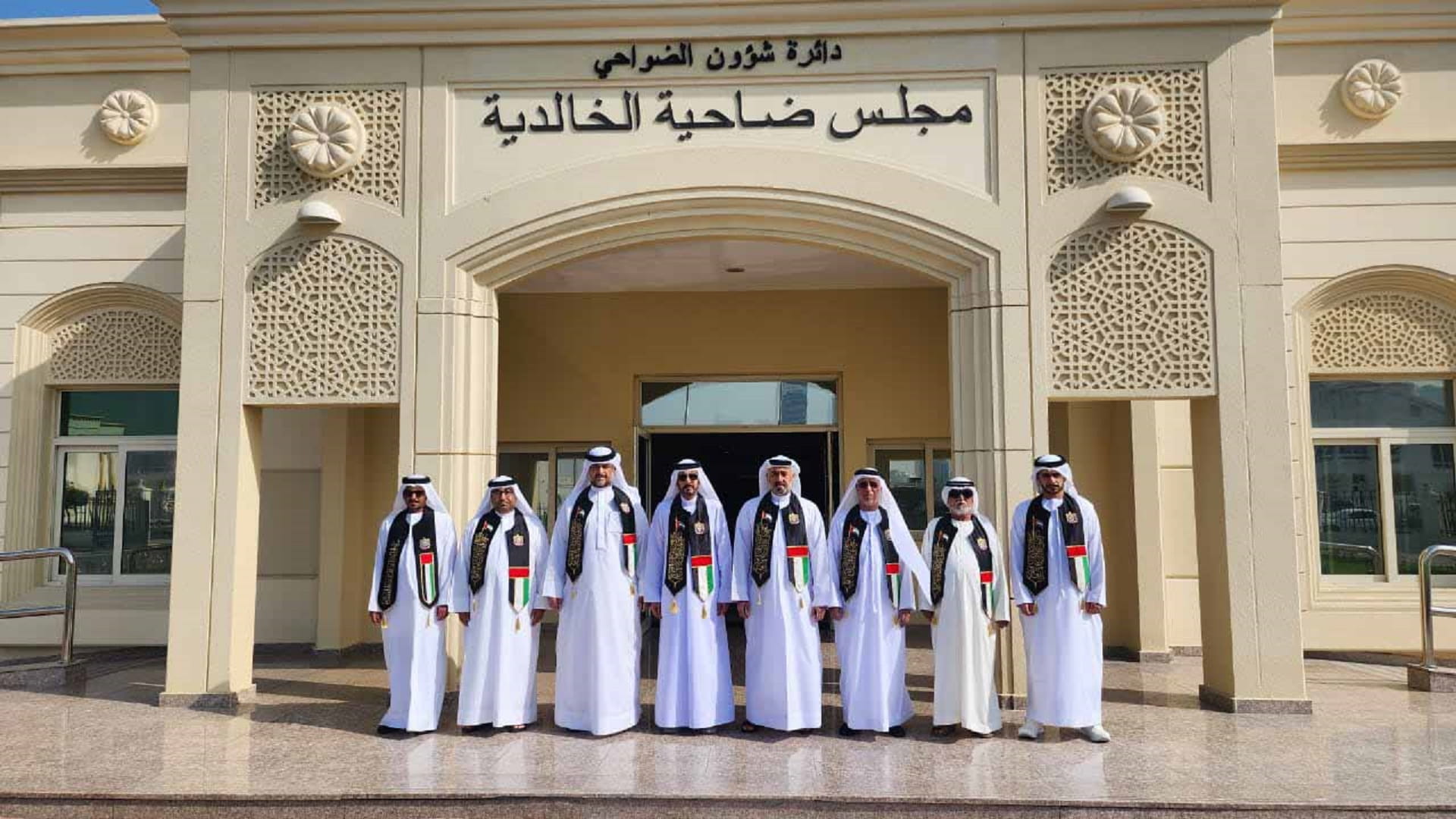 Image for the title: Khalidiya Suburb Council raises the flag 