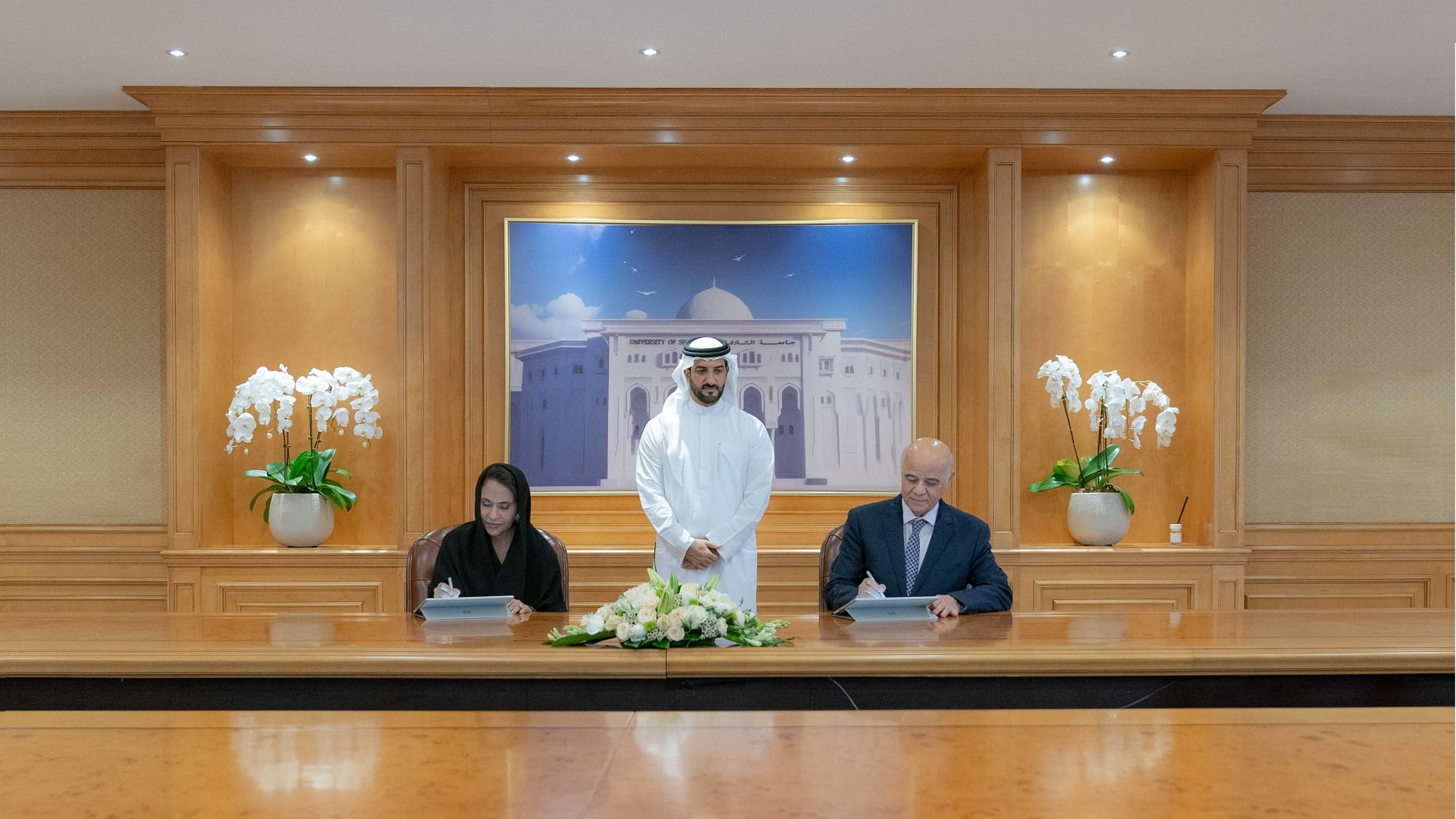 Image for the title: Sultan bin Ahmed sees inking of 'Mohammed bin Khalid Centre' MoU 