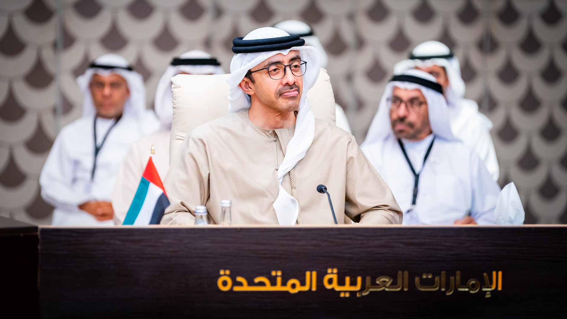 Image for the title: Abdullah bin Zayed participates in Arab foreign ministers meeting 
