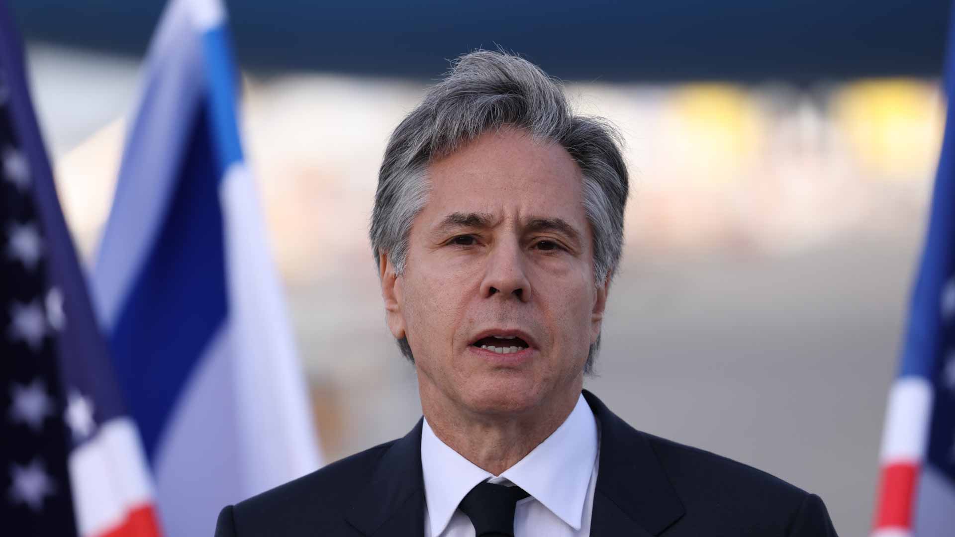 Image for the title: Blinken discussed maritime aid corridor to Gaza in Cyprus 