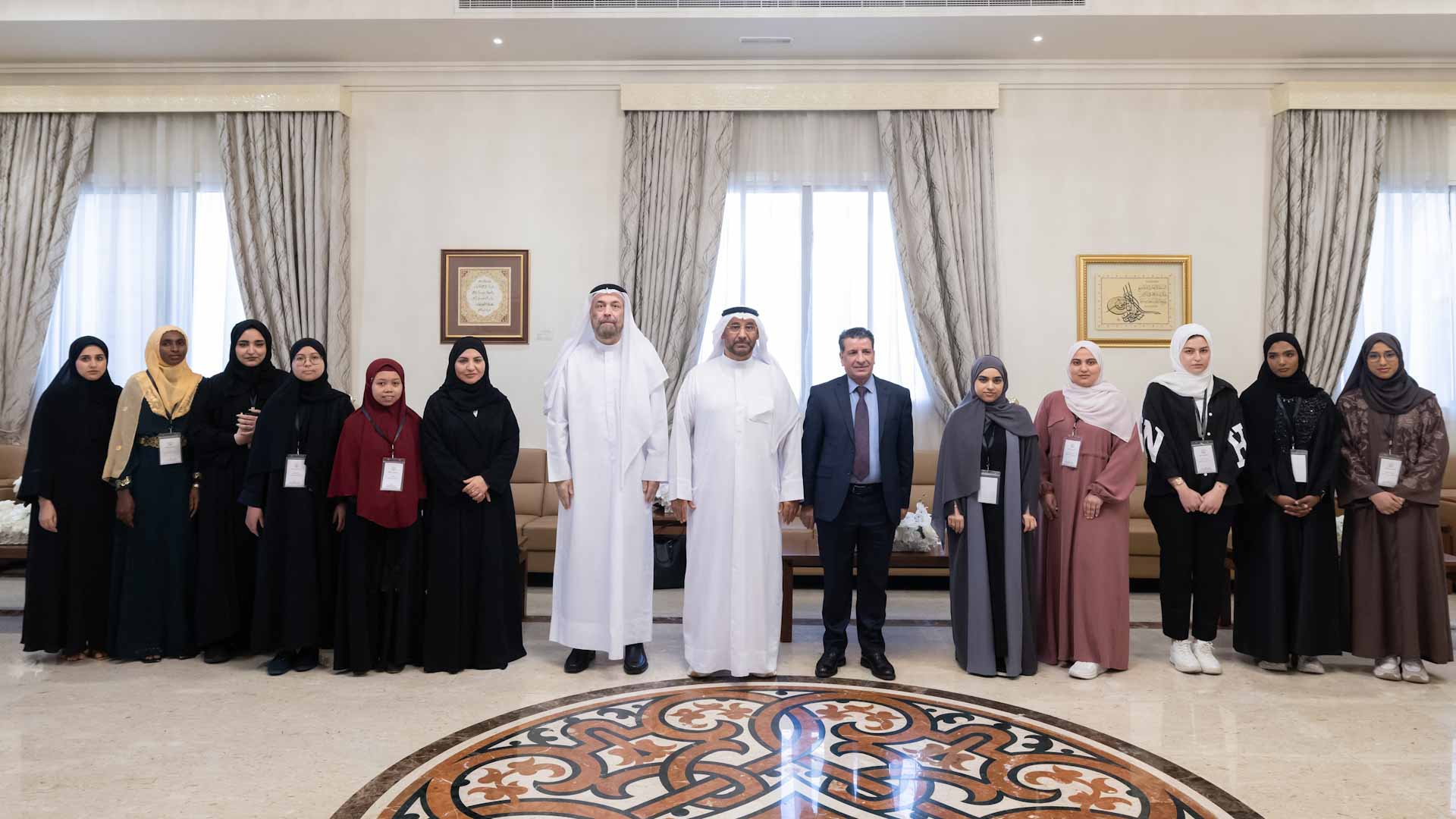 Image for the title: Al Qasimia University President Empowers Student Council Champions 