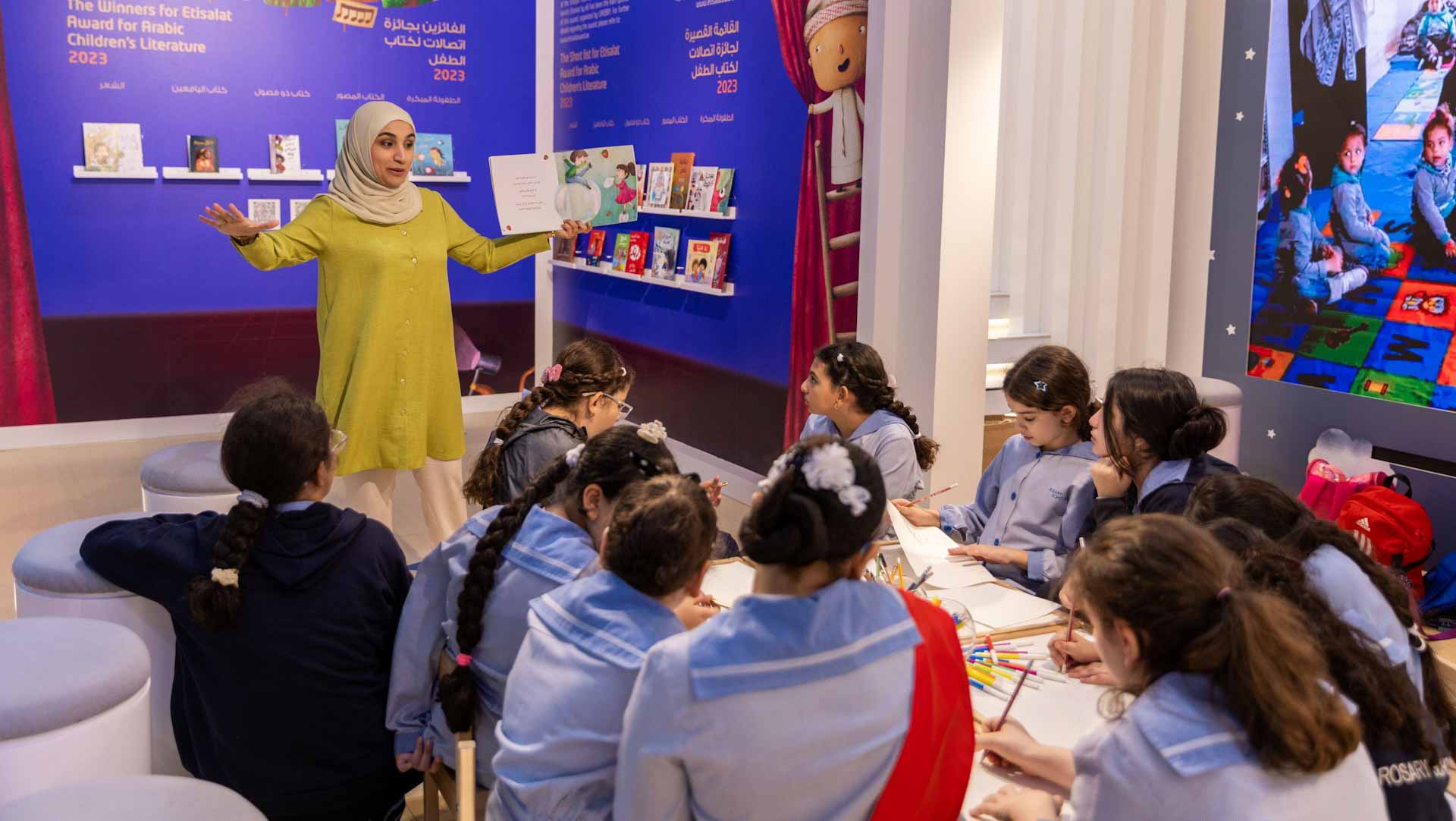 Image for the title: UAEBBY captivates young minds with storytelling at SIBF 