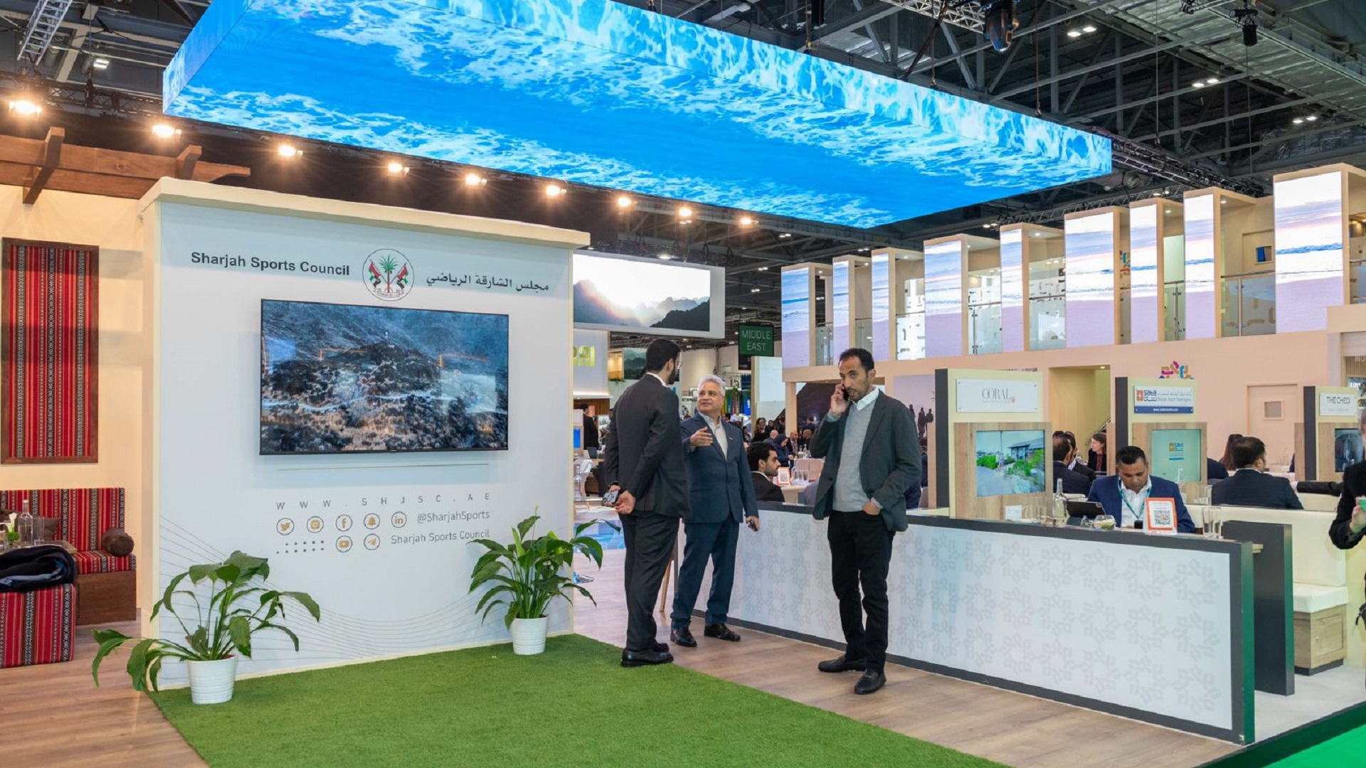 صورة بعنوان: مجلس الشارقة الرياضي يختتم مشاركته الناجحة في سوق السفر العالمي 