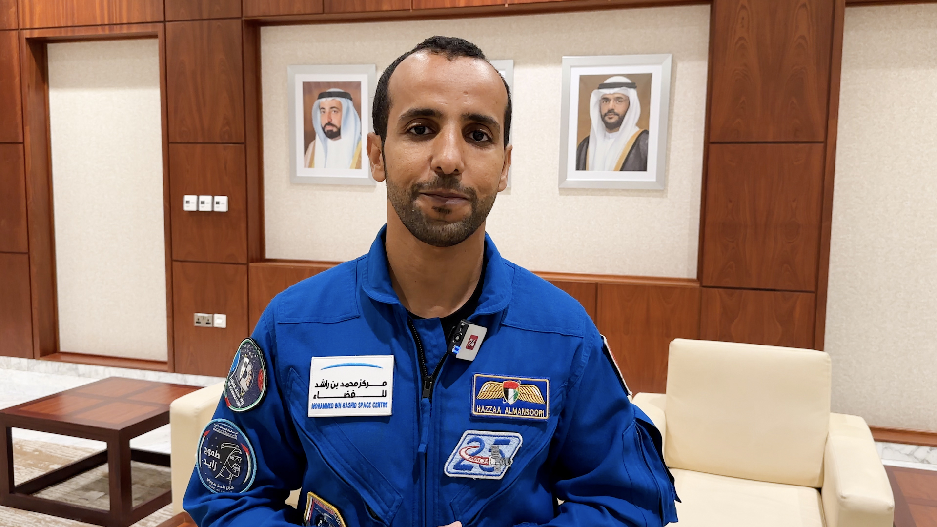 Image for the title: Al Mansoori outlines UAE space pursuit aims and results at SIBF 
