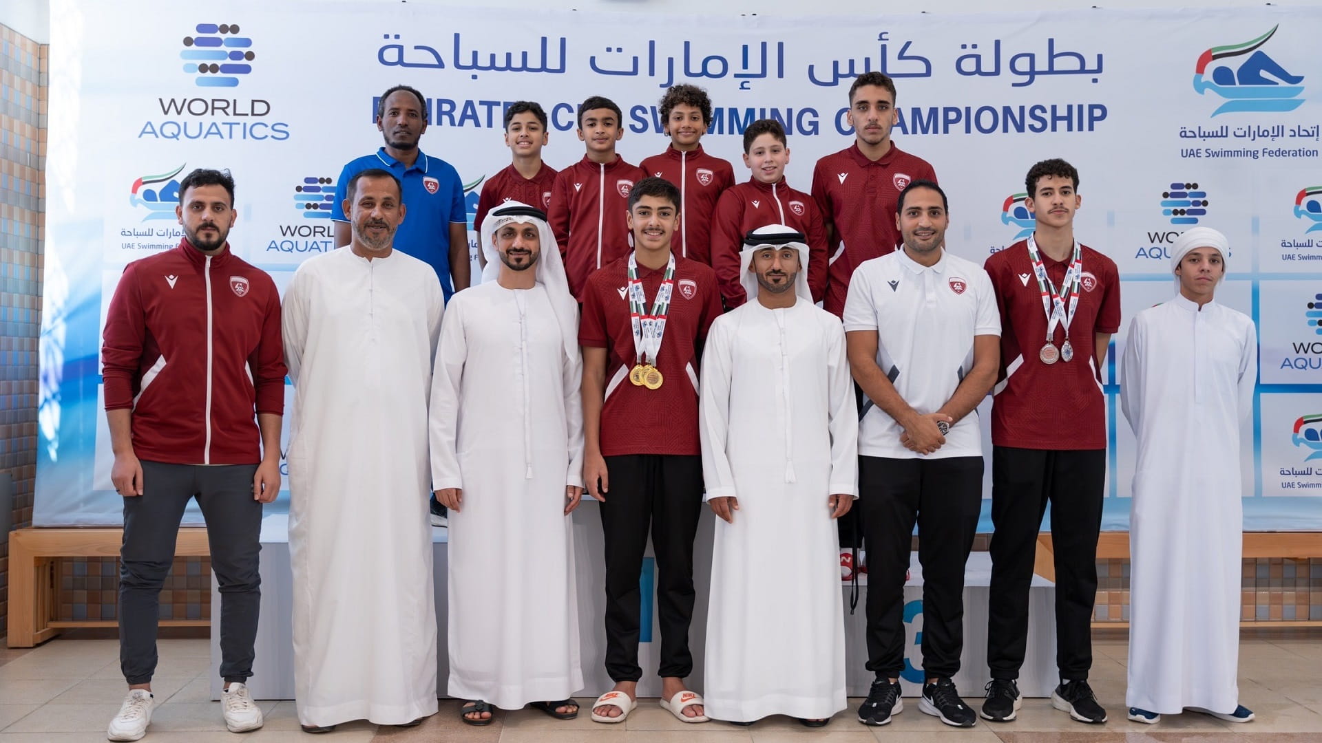 صورة بعنوان: نادي الحمرية يحصد 10 ميداليات ملونة في بطولة كأس الإمارات للسباحة 