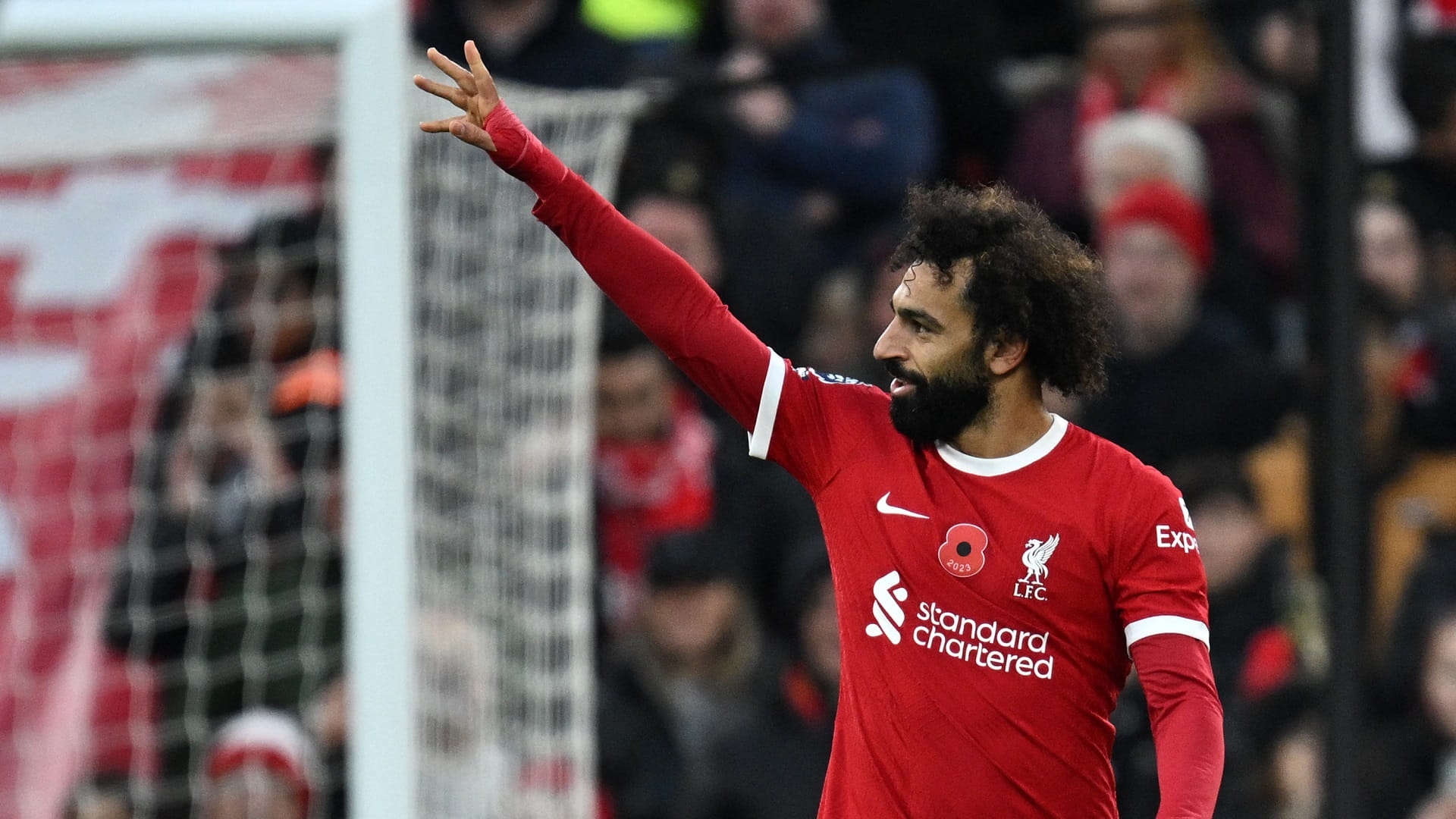 صورة بعنوان: صلاح يصعد بليفربول إلى وصافة الدوري الإنجليزي الممتاز  