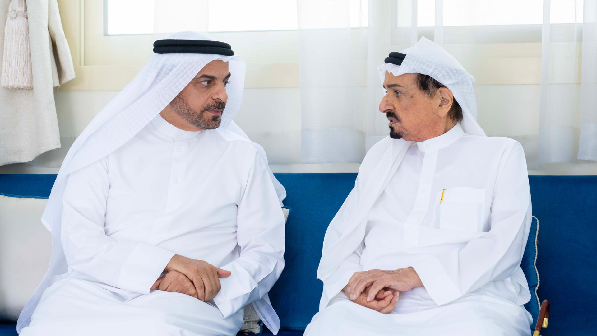 Image for the title: Ajman's Ruler and CP offer condolences to Al Nuaimi's family 