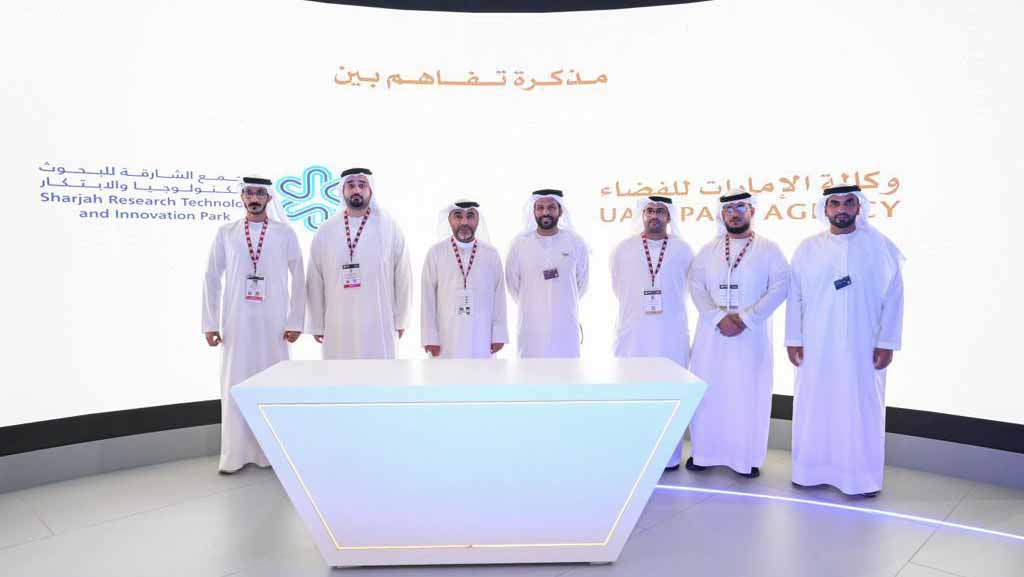 Image for the title: SRTI Park and UAE Space Agency sign a cooperation agreement 
