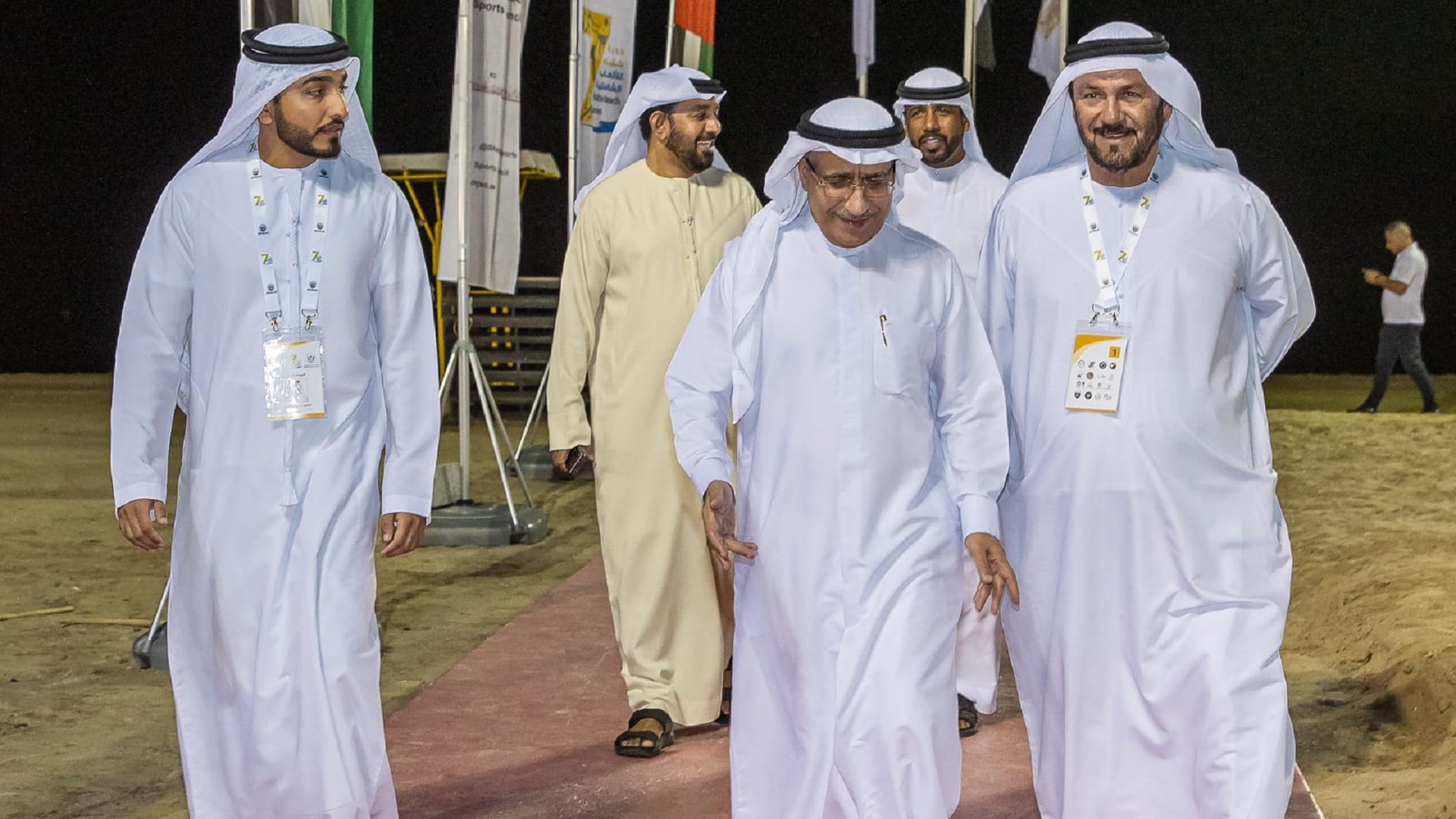 Image for the title: Saeed bin Saqr sees competitions on Day 2 of Kalba Beach Games 