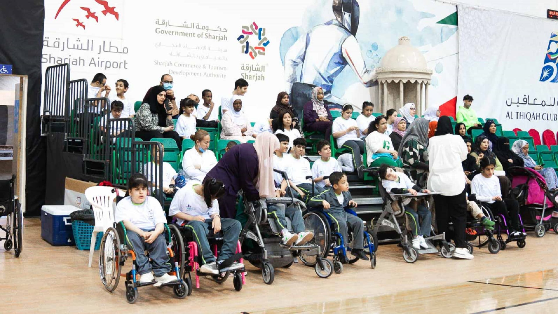 Image for the title: Al Thiqah Club receives SCHS students   