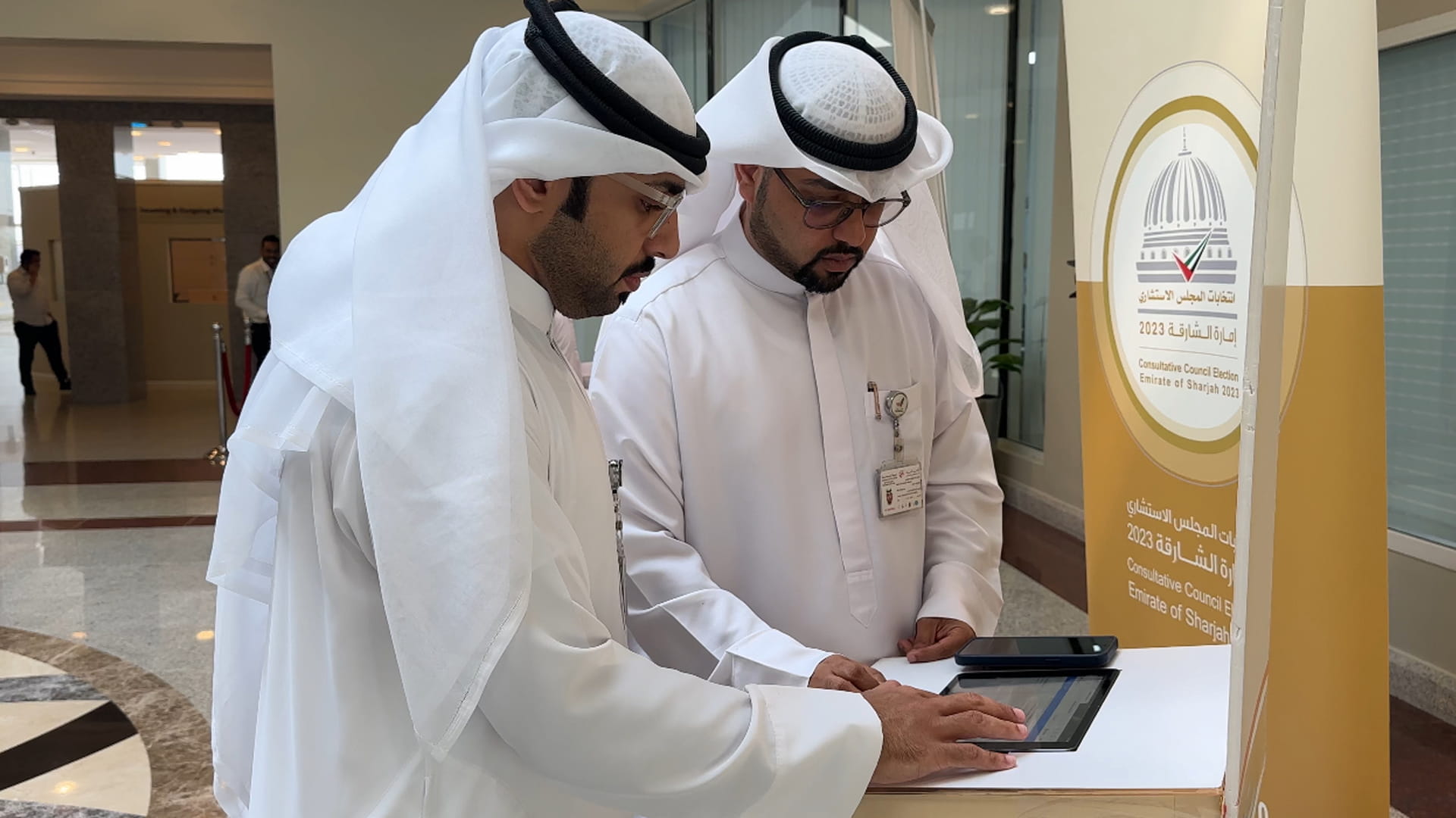 Image for the title: Sharjah Airport employees register in SCC electoral bodies 