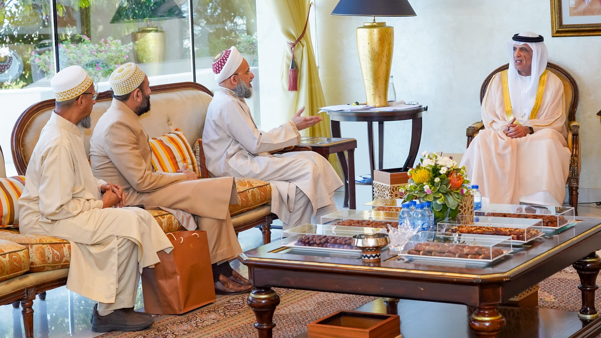 Image for the title: RAK Ruler receives Representative of Sultan Al Bohra in UAE 