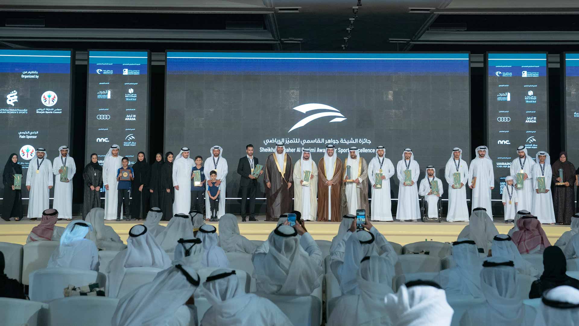 Image for the title: Sultan bin Ahmed honors winners of ‘Sheikha Jawaher Sports Award’ 