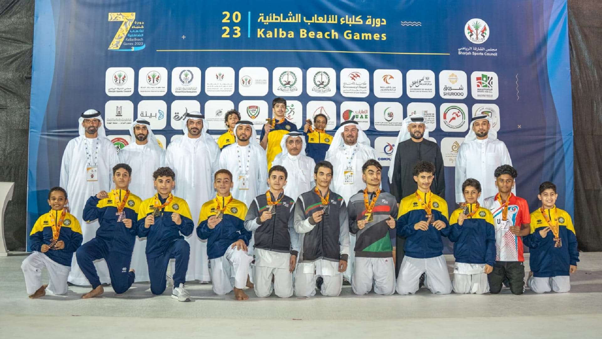 صورة بعنوان: سعيد بن صقر يتوج أبطال الكاراتيه بدورة كلباء للألعاب الشاطئية الـ3 