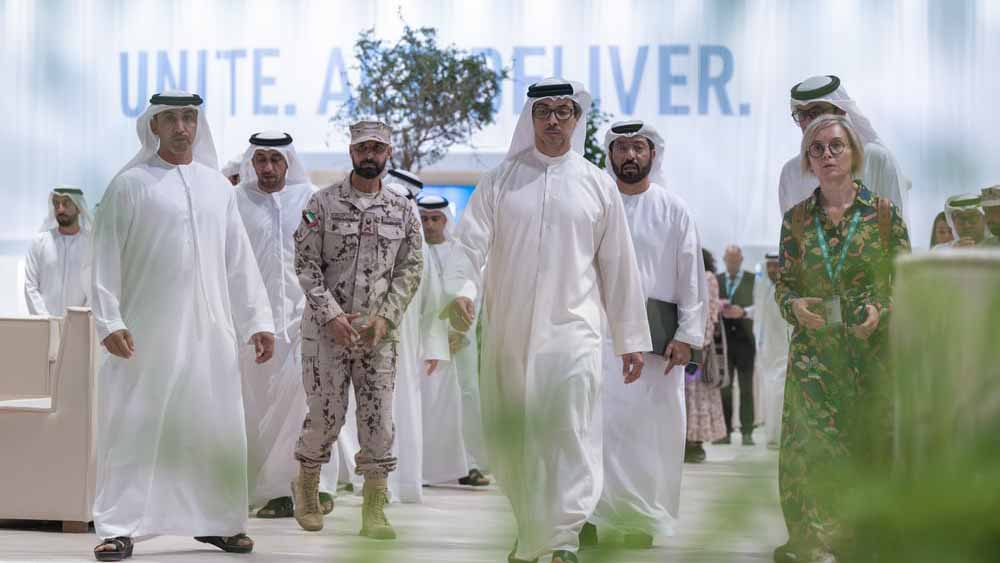Image for the title: Mansour bin Zayed inspects final preparations for COP28 