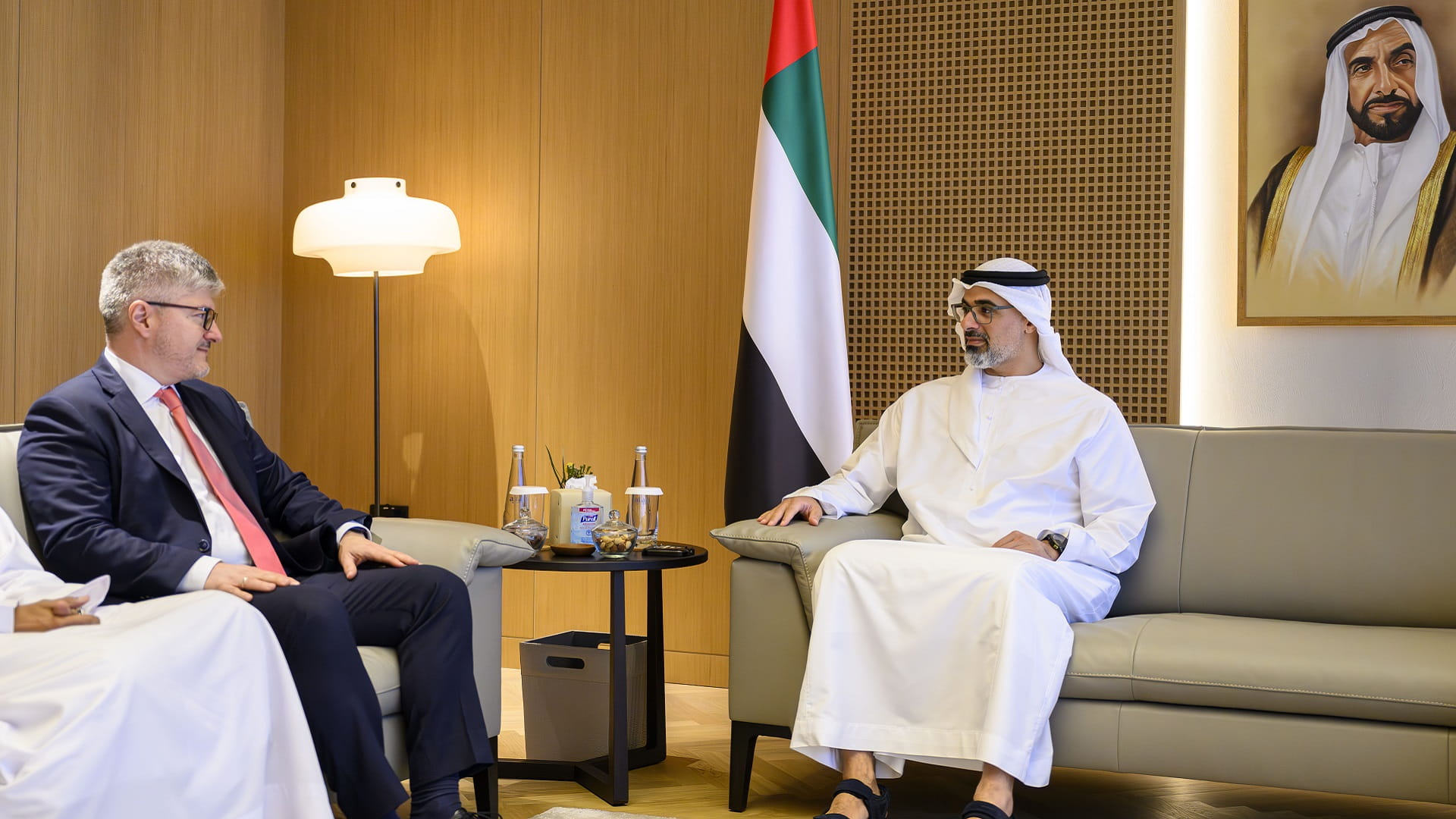 Image for the title: Khaled bin Mohamed bin Zayed meets ICAO Secretary General 