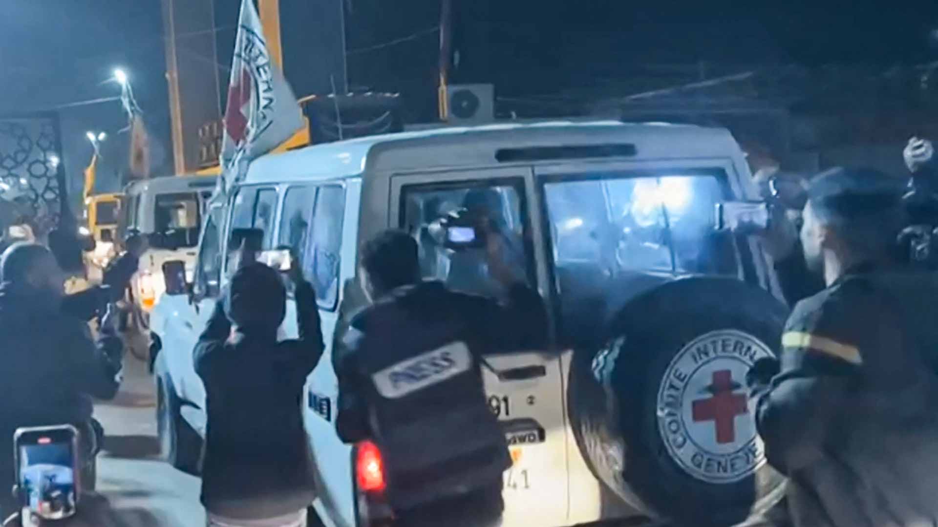 Image for the title: France hopes Israel-Hamas truce lasts until all hostages freed 