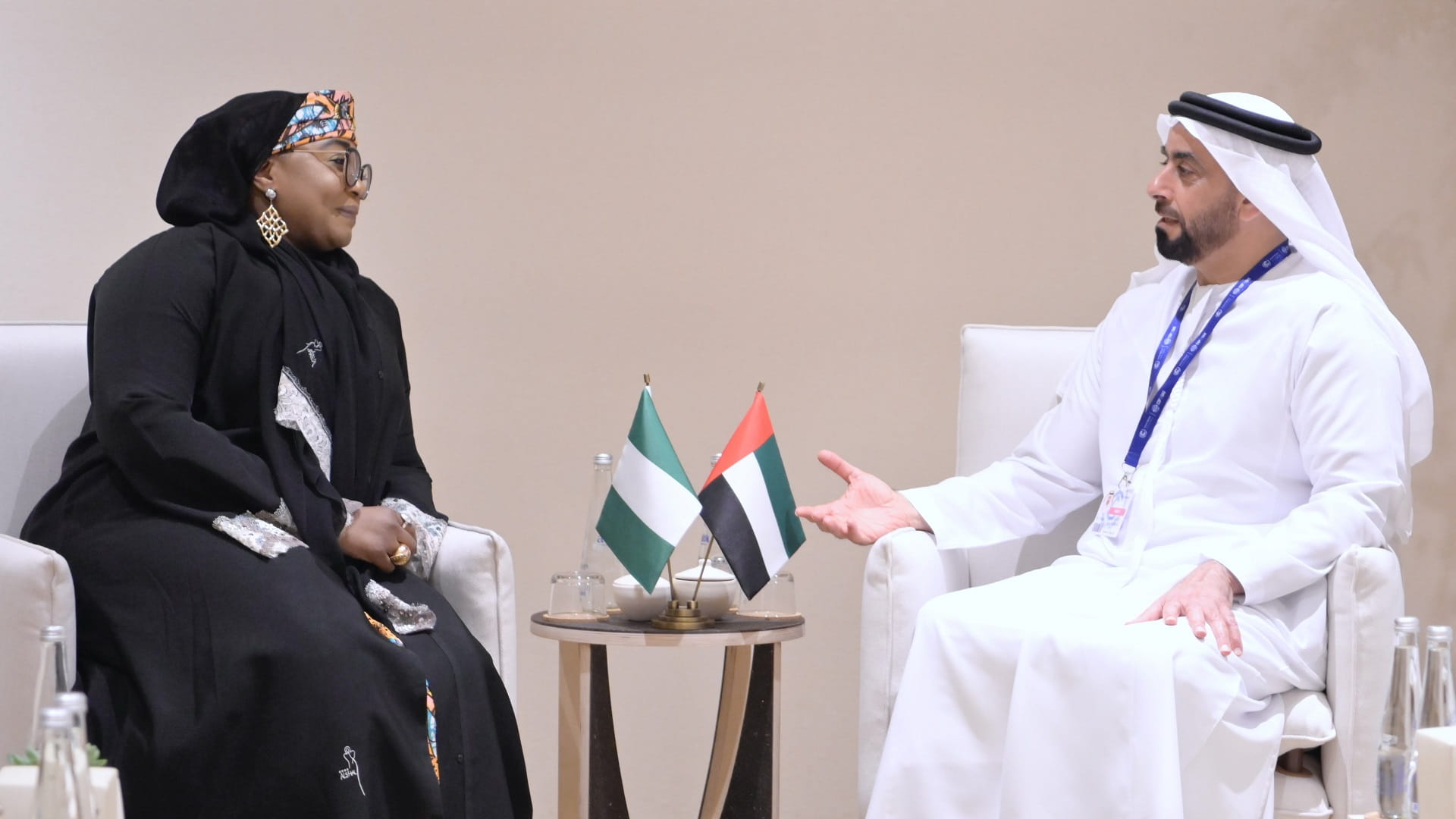 Image for the title: Saif bin Zayed meets Nigeria Minister of State for Police Affairs 