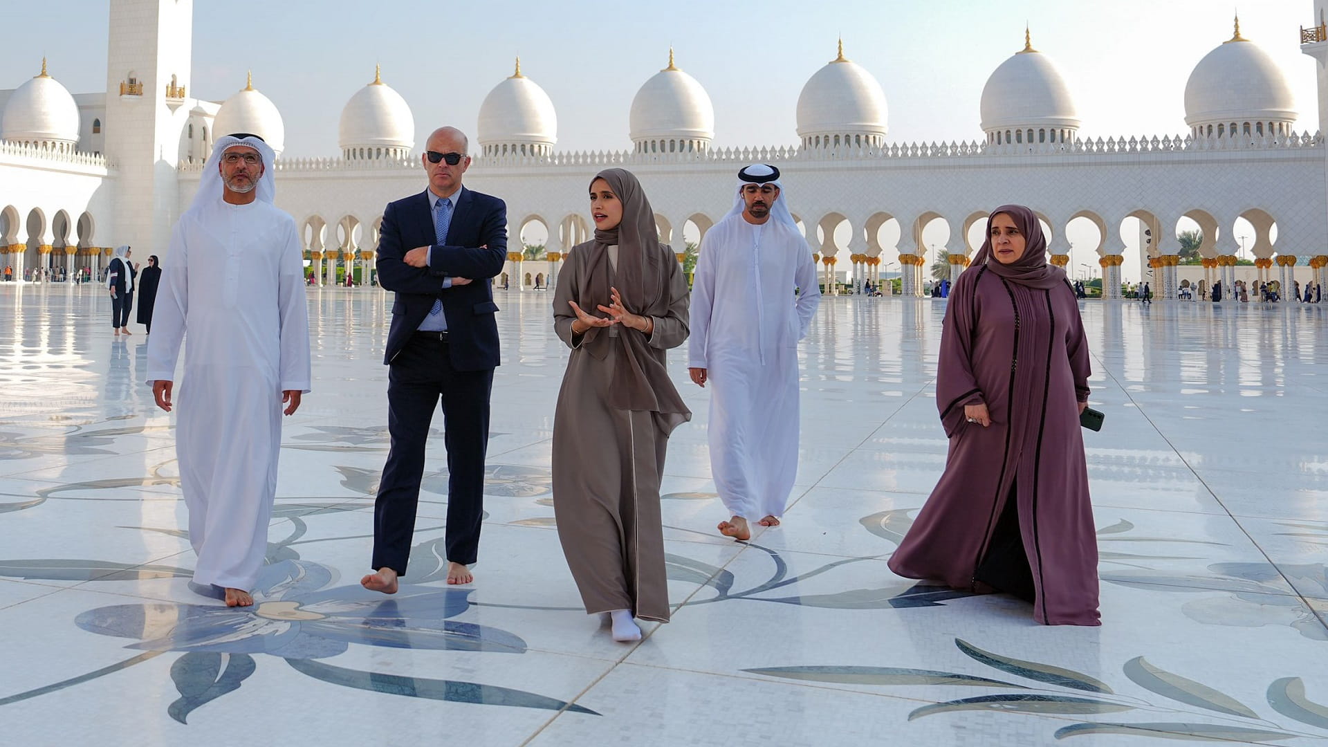 Image for the title: Swiss President visits Sheikh Zayed Grand Mosque in Abu Dhabi 