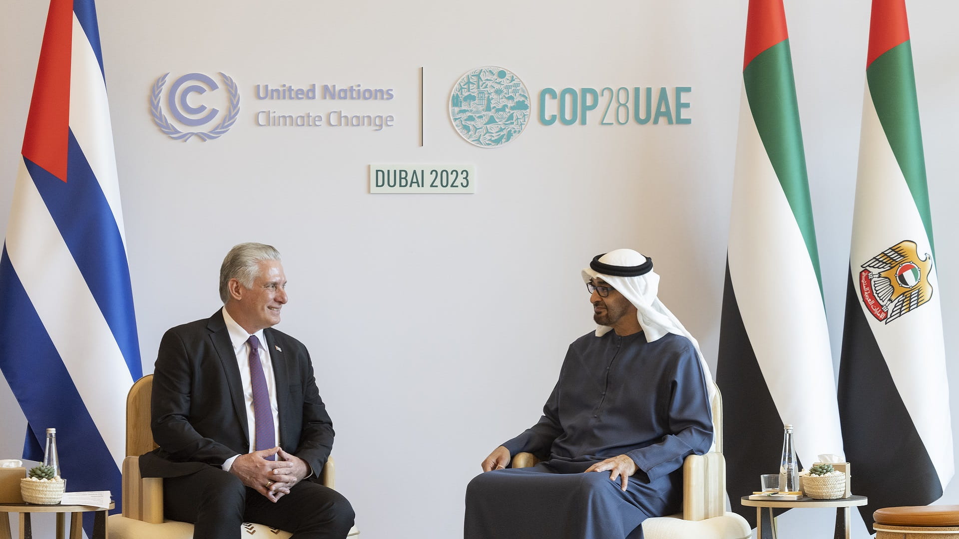 Image for the title: UAE, Cuba discuss coop and exchange of agreements at Expo City 