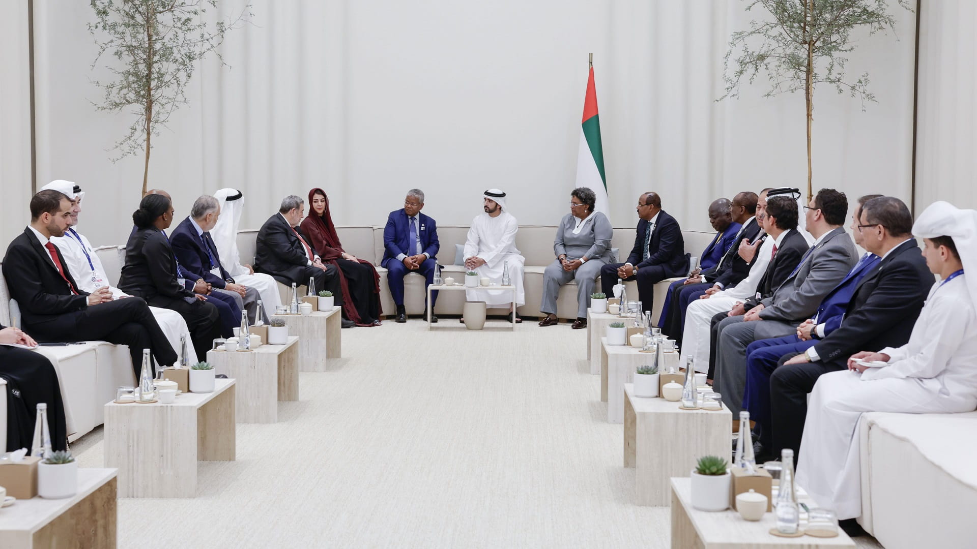 Image for the title: Dubai CP meets with Pres. of Seychelles, SIDS Rep. at COP28 