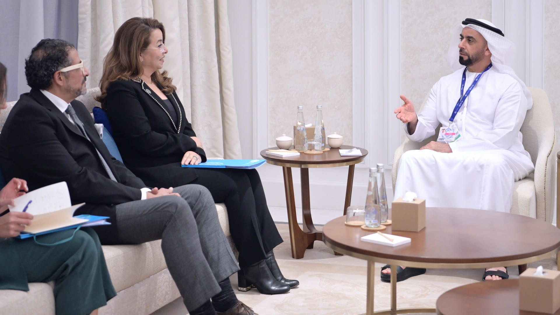 Image for the title: Saif bin Zayed, UNODC Executive Director enhance joint efforts 