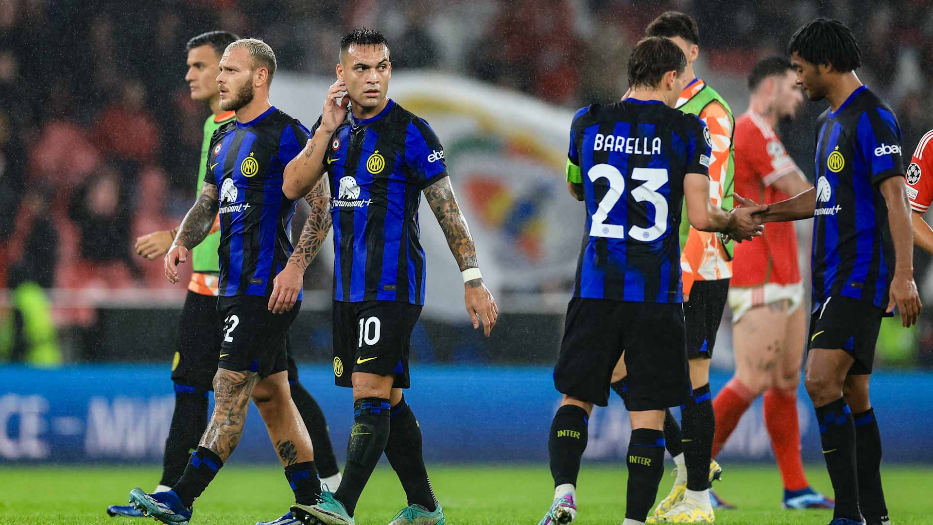 صورة بعنوان: إنتر ميلان يتعادل مع بنفيكا في دوري الأبطال 