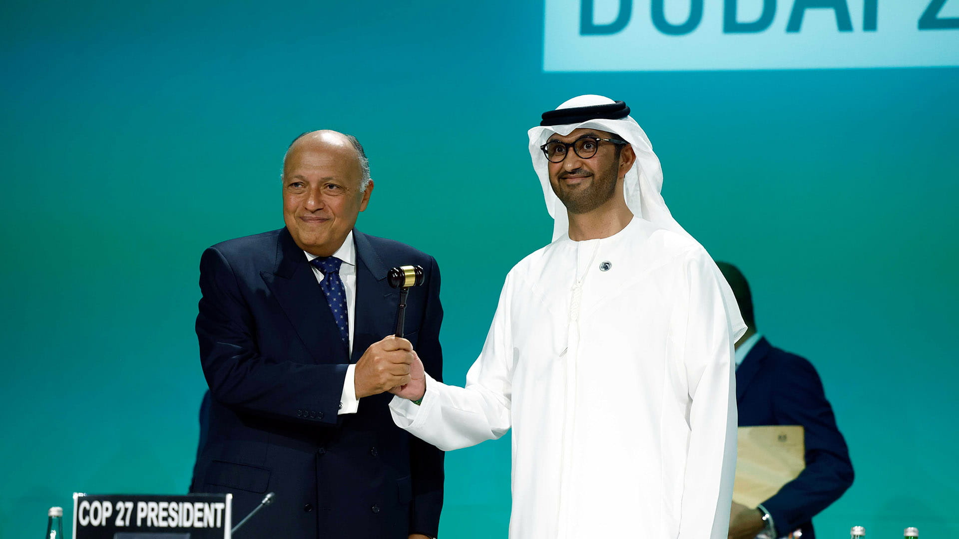 صورة بعنوان: رئيس COP28يدعو العالم لتقديم استجابة طموحة وفعالة للحصيلة العالمية 