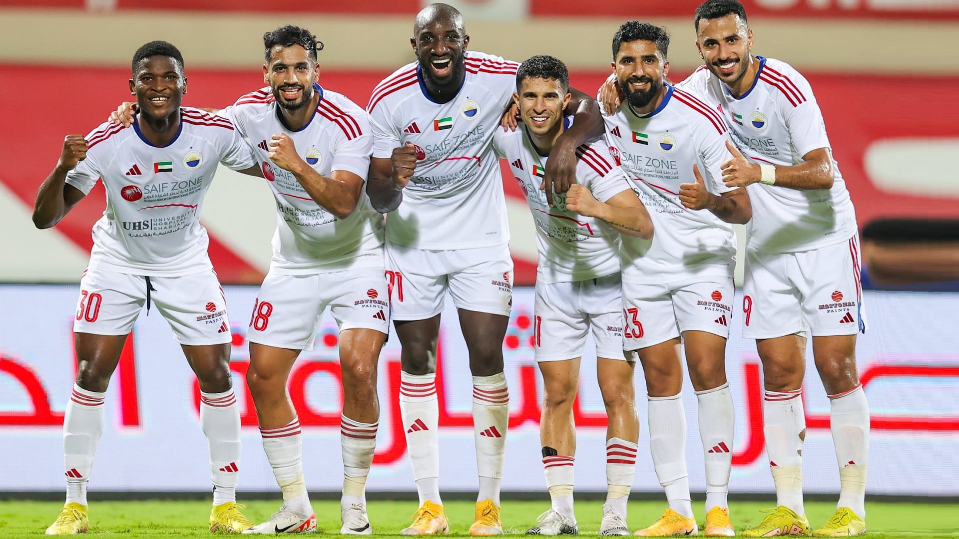 Image for the title: ADNOC Pro League .. Sharjah beat Baniyas 5-0 