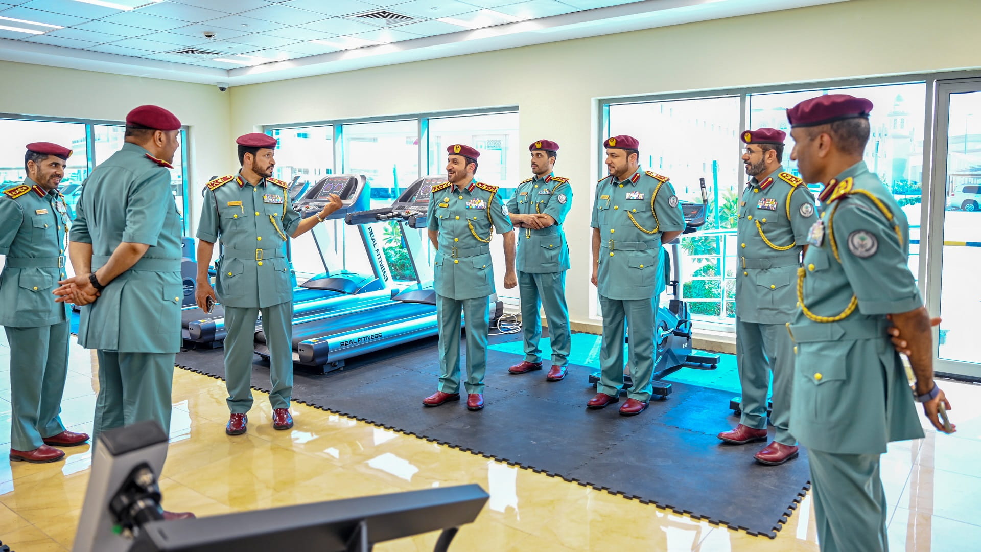 Image for the title: Al Shamsi inaugurates sports hall at SP's headquarters 