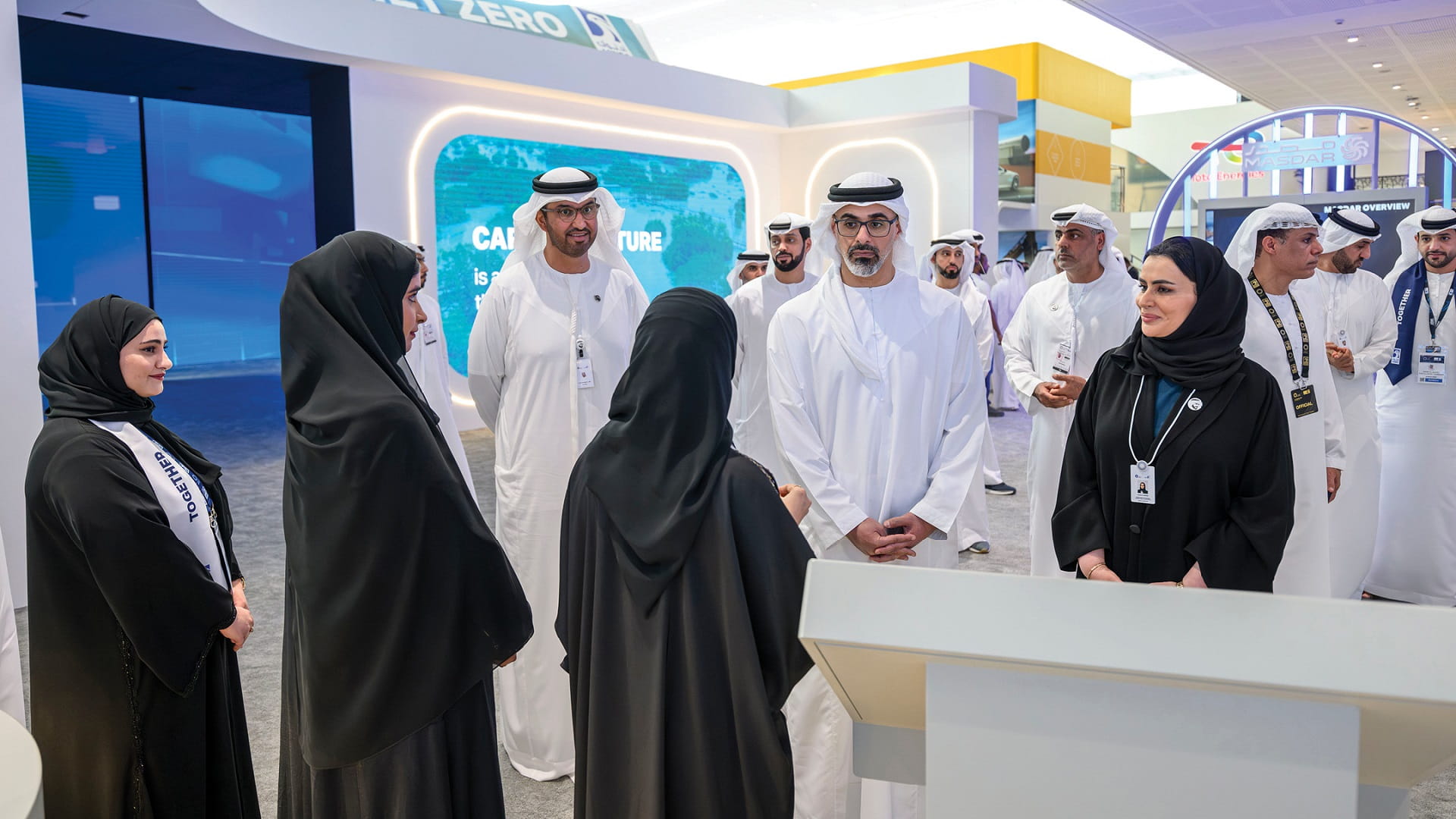Image for the title: Khaled bin Mohamed bin Zayed tours ADIPEC 2023 