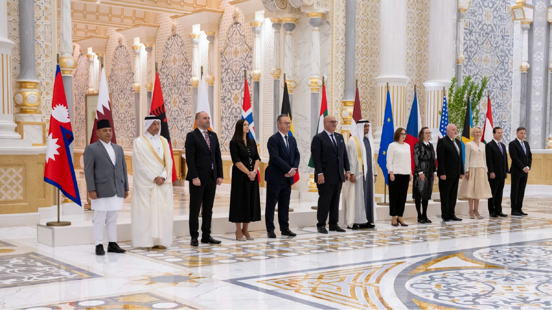 Image for the title: UAE President receives credentials of foreign ambassadors 
