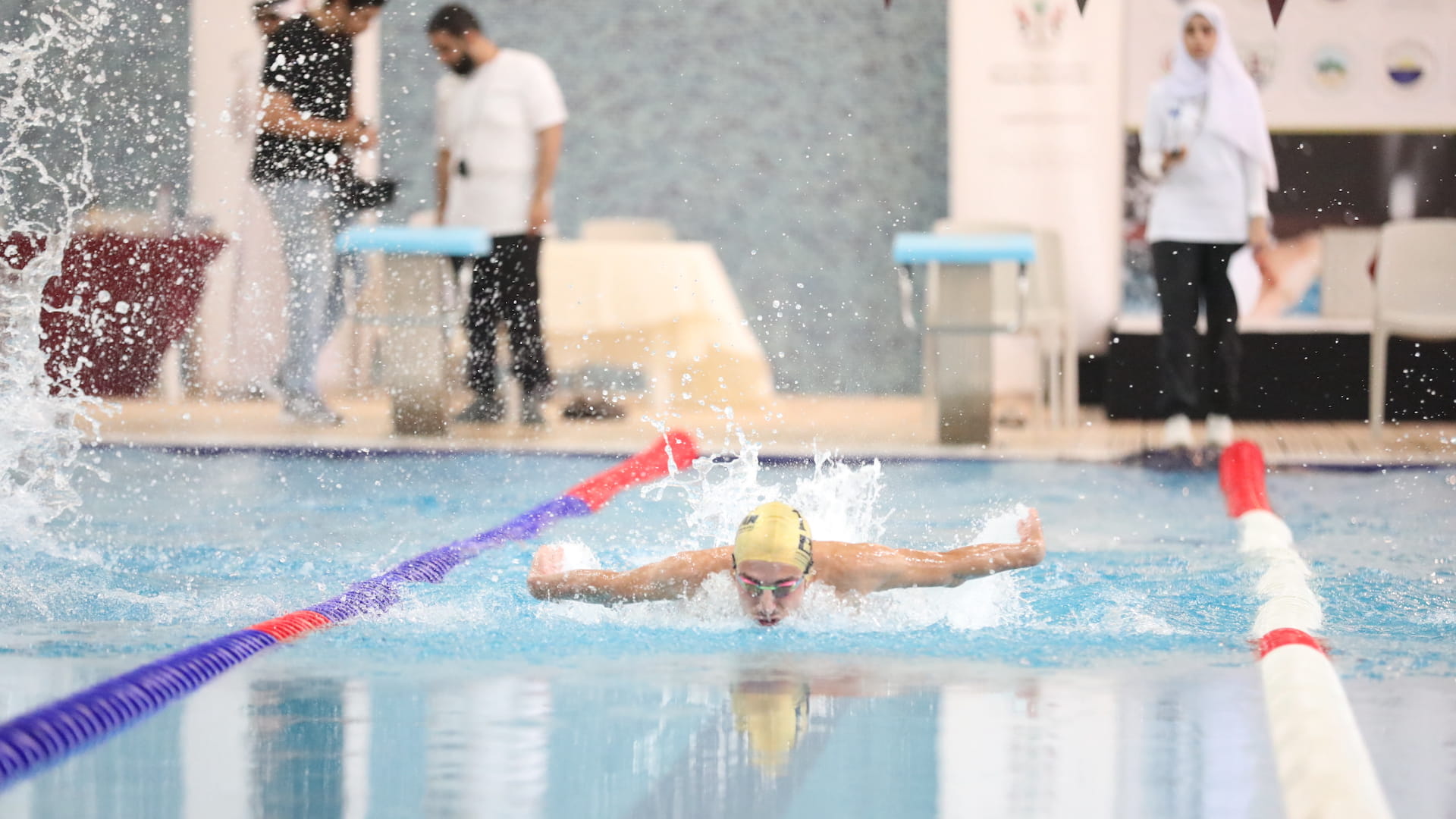 Image for the title: Al Hamriyah Club gains the title “The Swimming Champion” 
