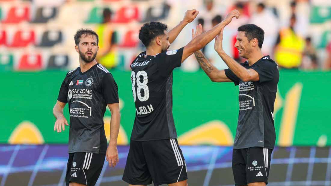 Image for the title: Sharjah wins against Emirates in ADNOC Pro League 
