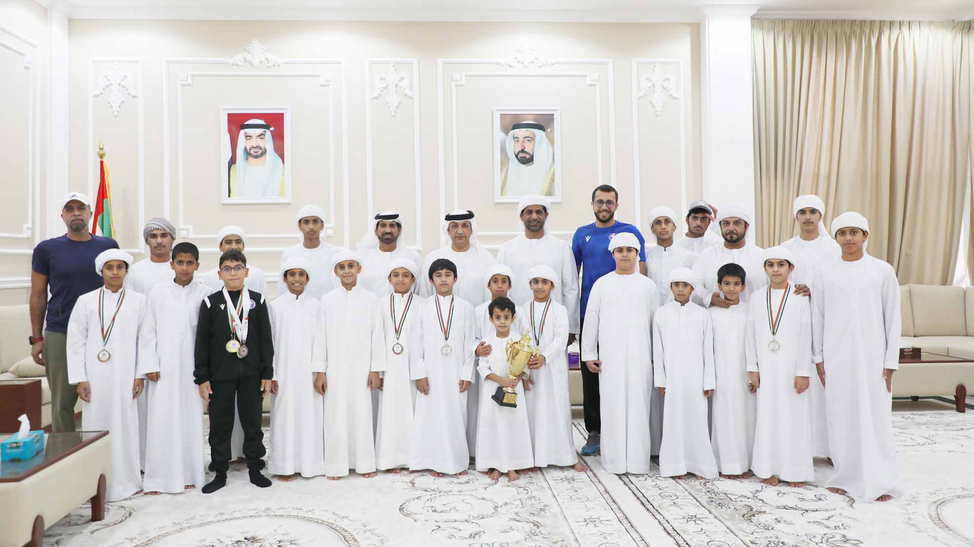Image for the title: Honouring Al Dhaid team for coming 2nd in Sharjah Championship 