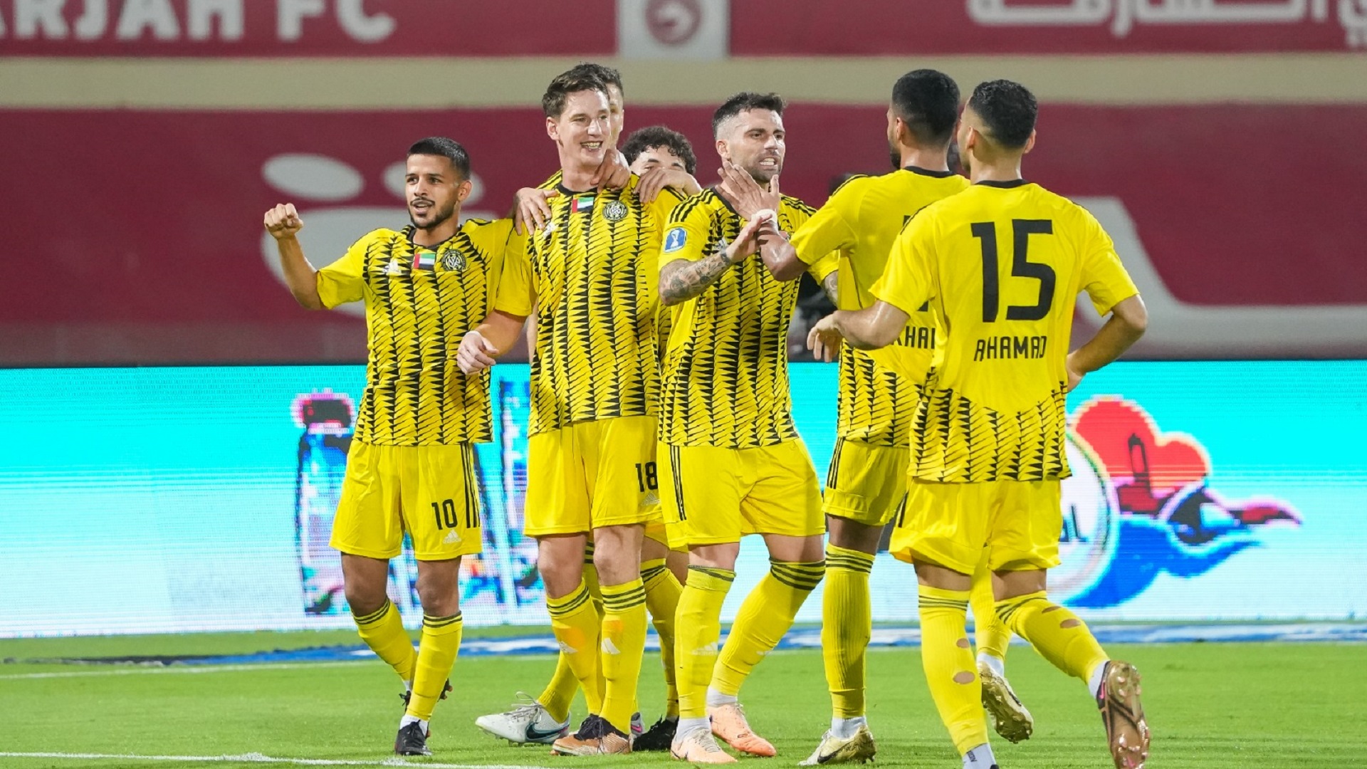 صورة بعنوان: كأس أبوظبي الإسلامي:اتحاد كلباء يفوز على الشارقة بذهاب ربع النهائي 