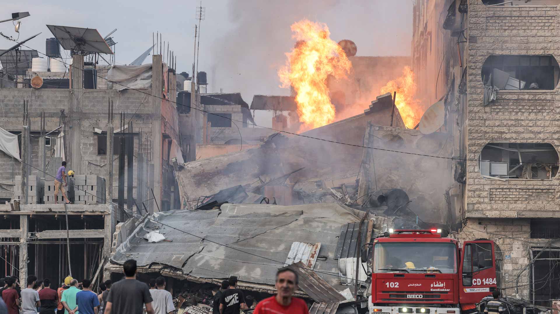 Image for the title: At least 30 dead as Israel pounds Gaza overnight 