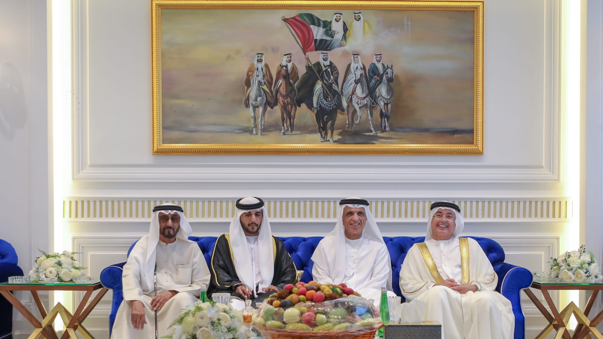 صورة بعنوان: سعود بن صقر يشهد أفراح القواسم والمعلا 