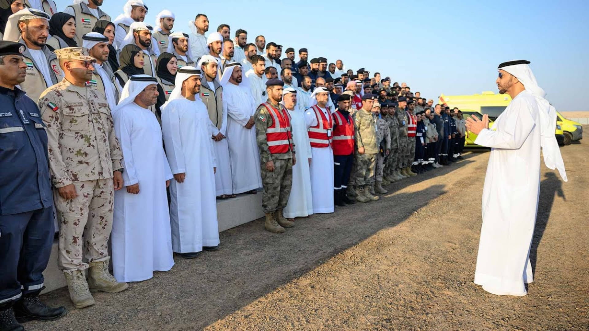 Image for the title: Hamdan bin Zayed visits UAE Barakah Exercise 2023 