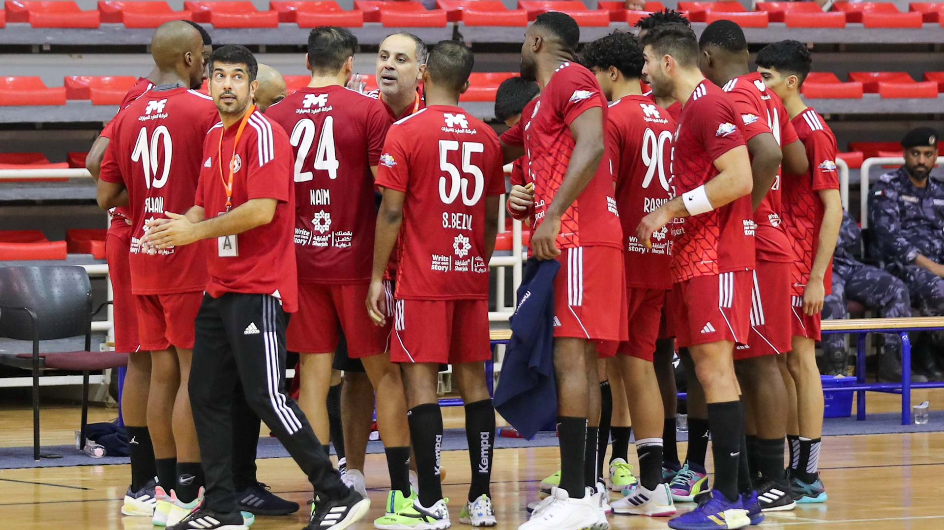 Image for the title: Sharjah faces Al Qadisiyah in Asian handball championship 