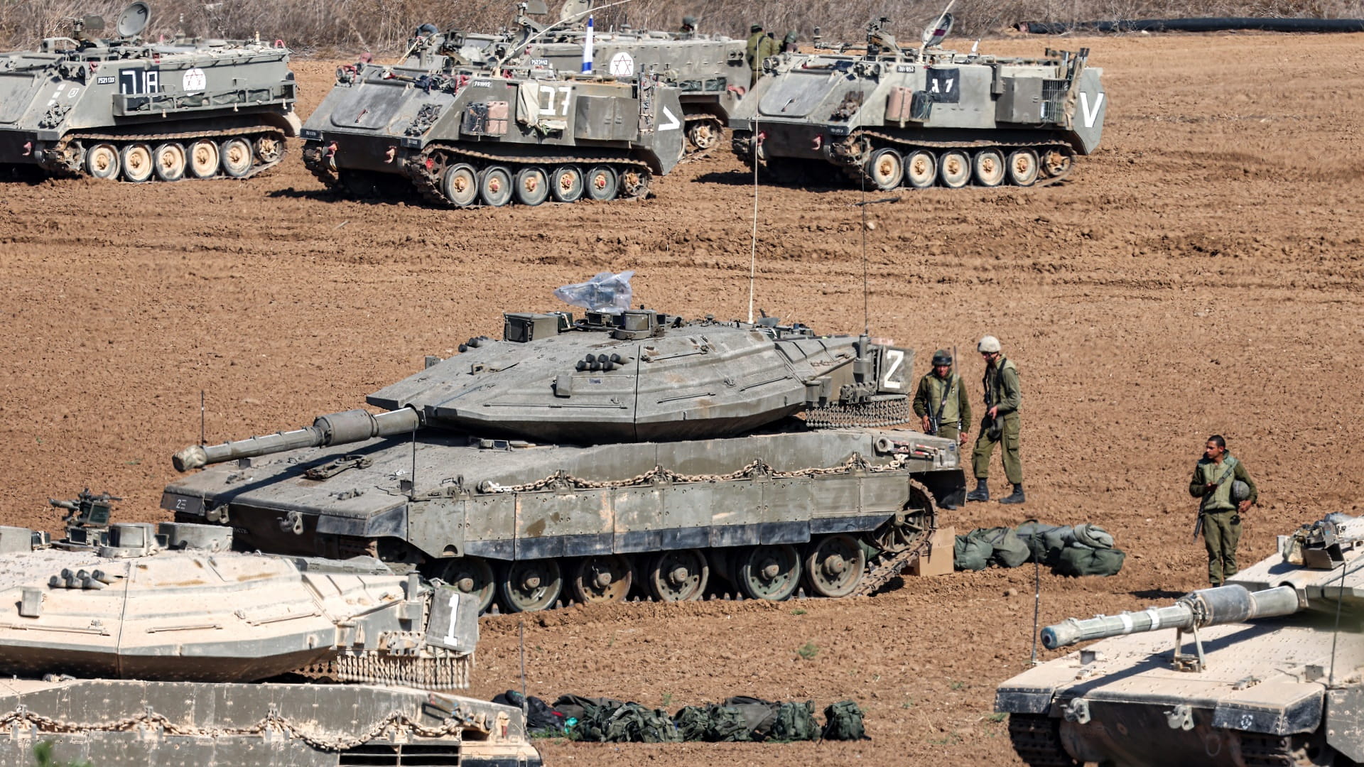 Image for the title: Israel readies troops for invading Gaza 