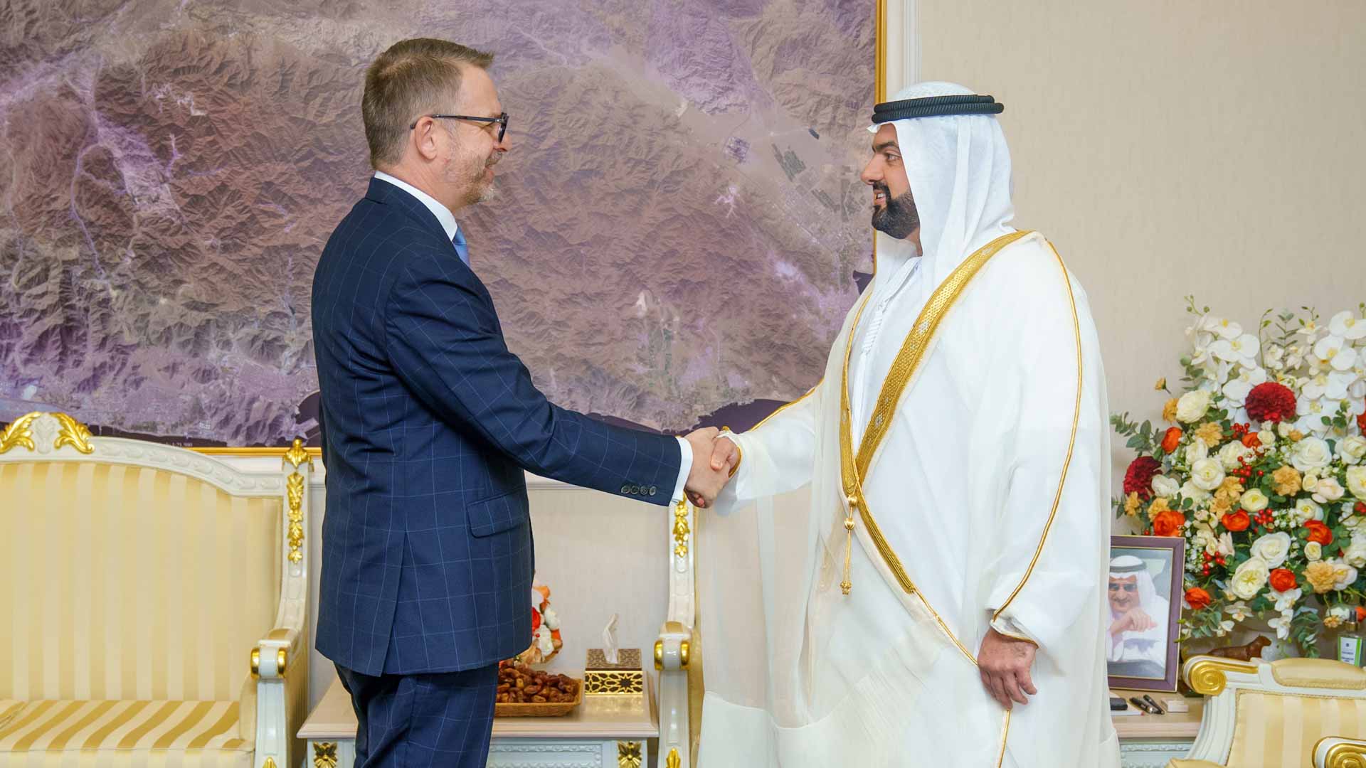 Image for the title: Fujairah CP receives Ambassador of Luxembourg 