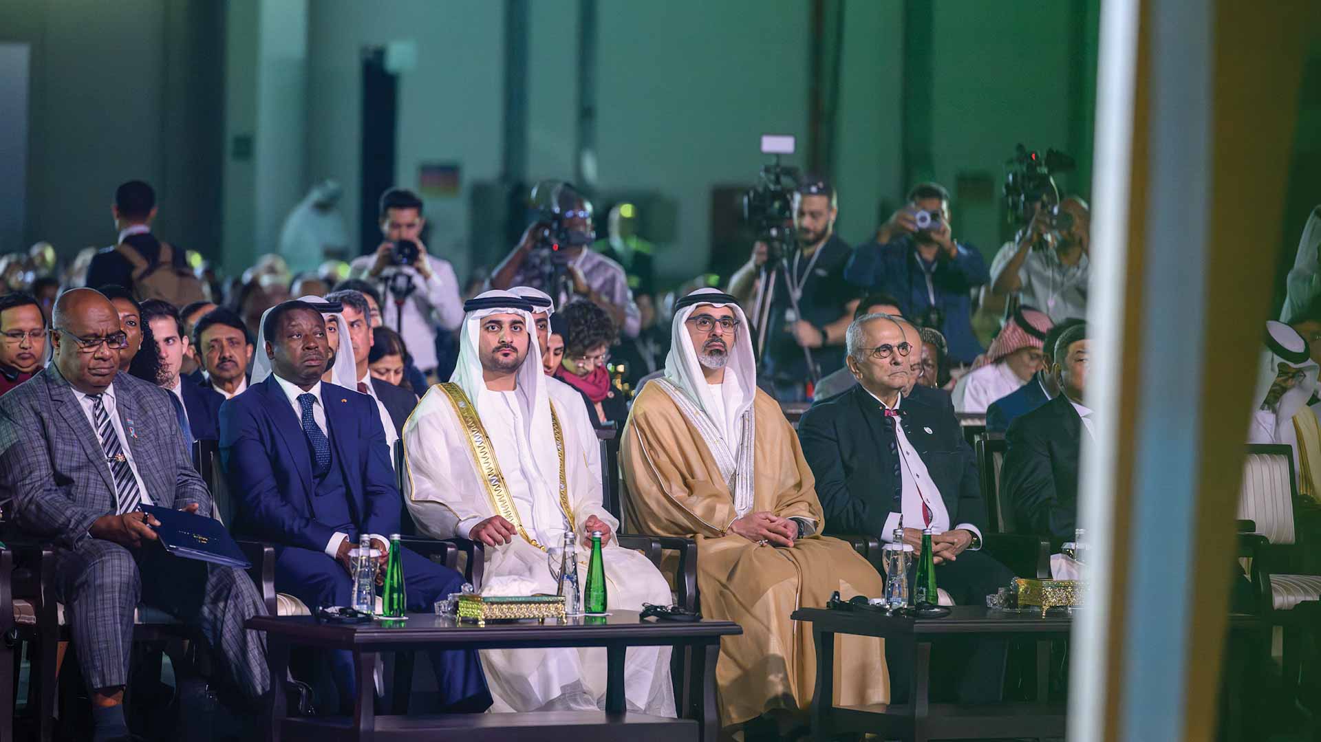 Image for the title: Khaled bin Mohamed witnesses opening of WIF in AD 